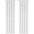 guido maria kretschmer homeliving gordijn tender transparant, linnen look met structuur, monochroom (1 stuk) wit