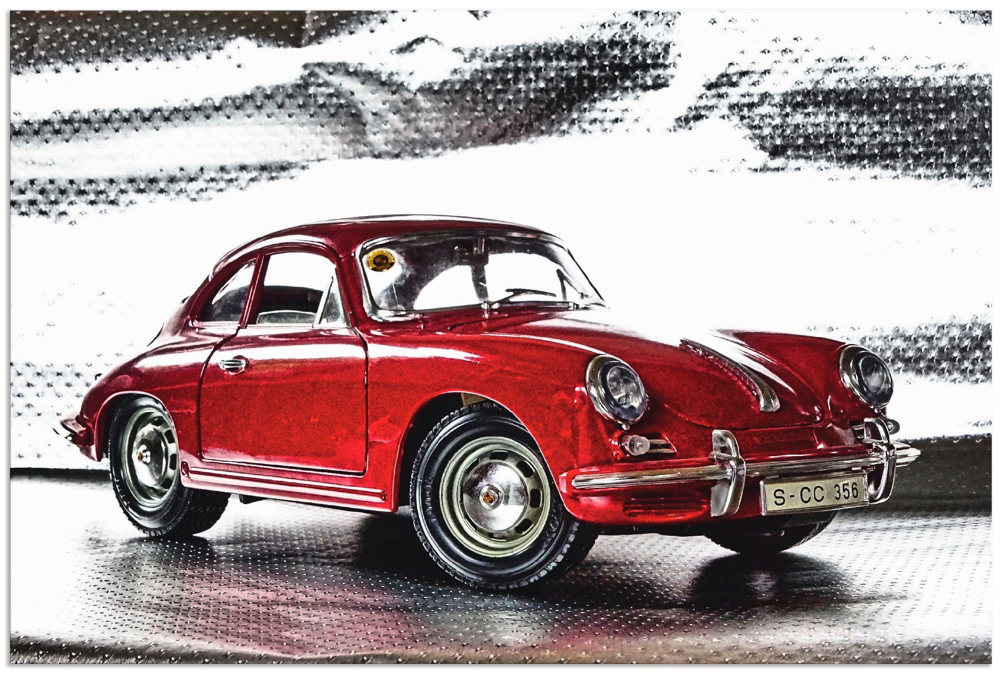 Artland Artprint Klassiek model de Porsche 356 als artprint van aluminium artprint voor buiten artprint op linnen poster muursticker