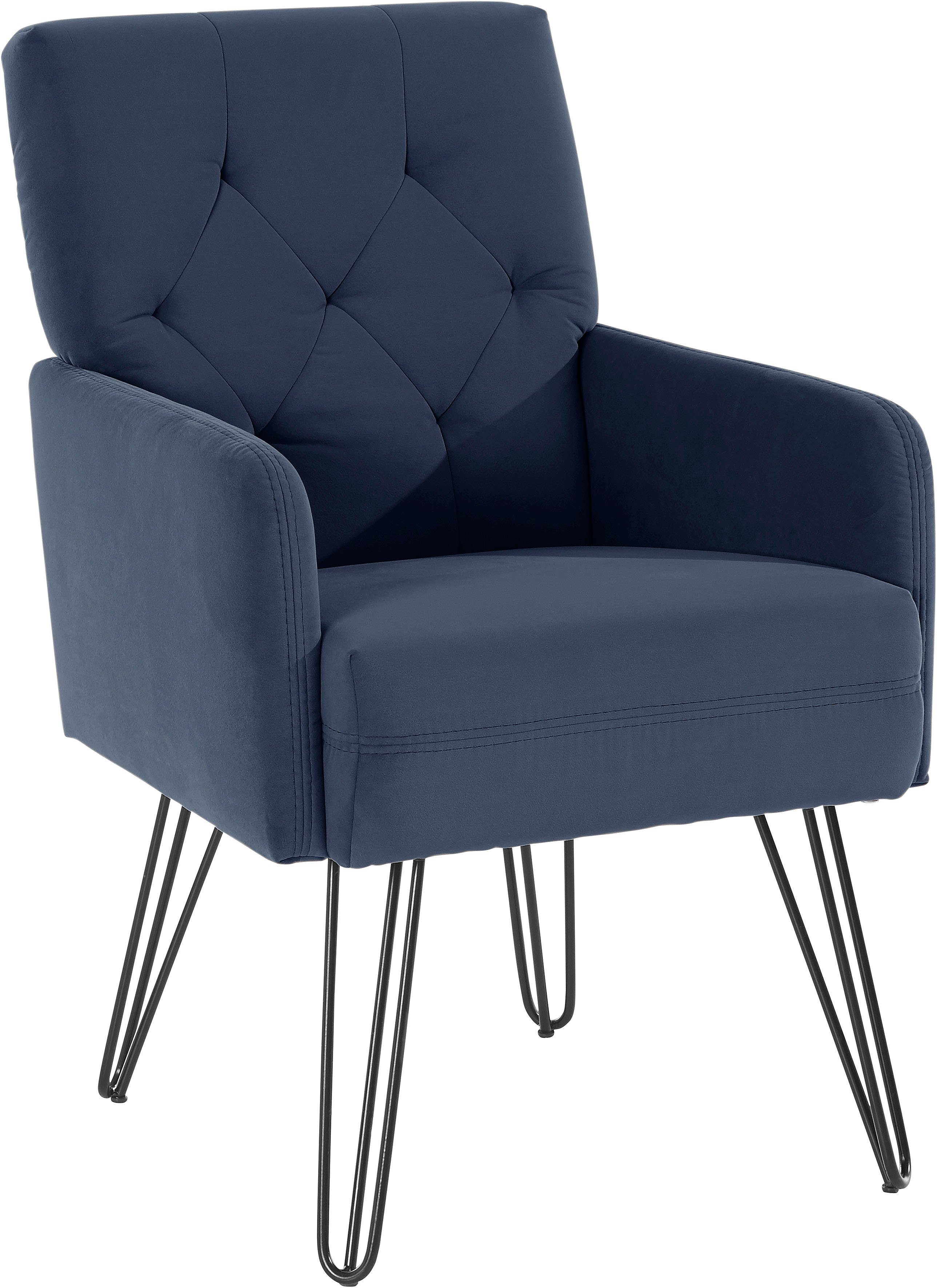 exxpo - sofa fashion Fauteuil Doppio, loungesessel met designonderstel, comfortabel en elegant