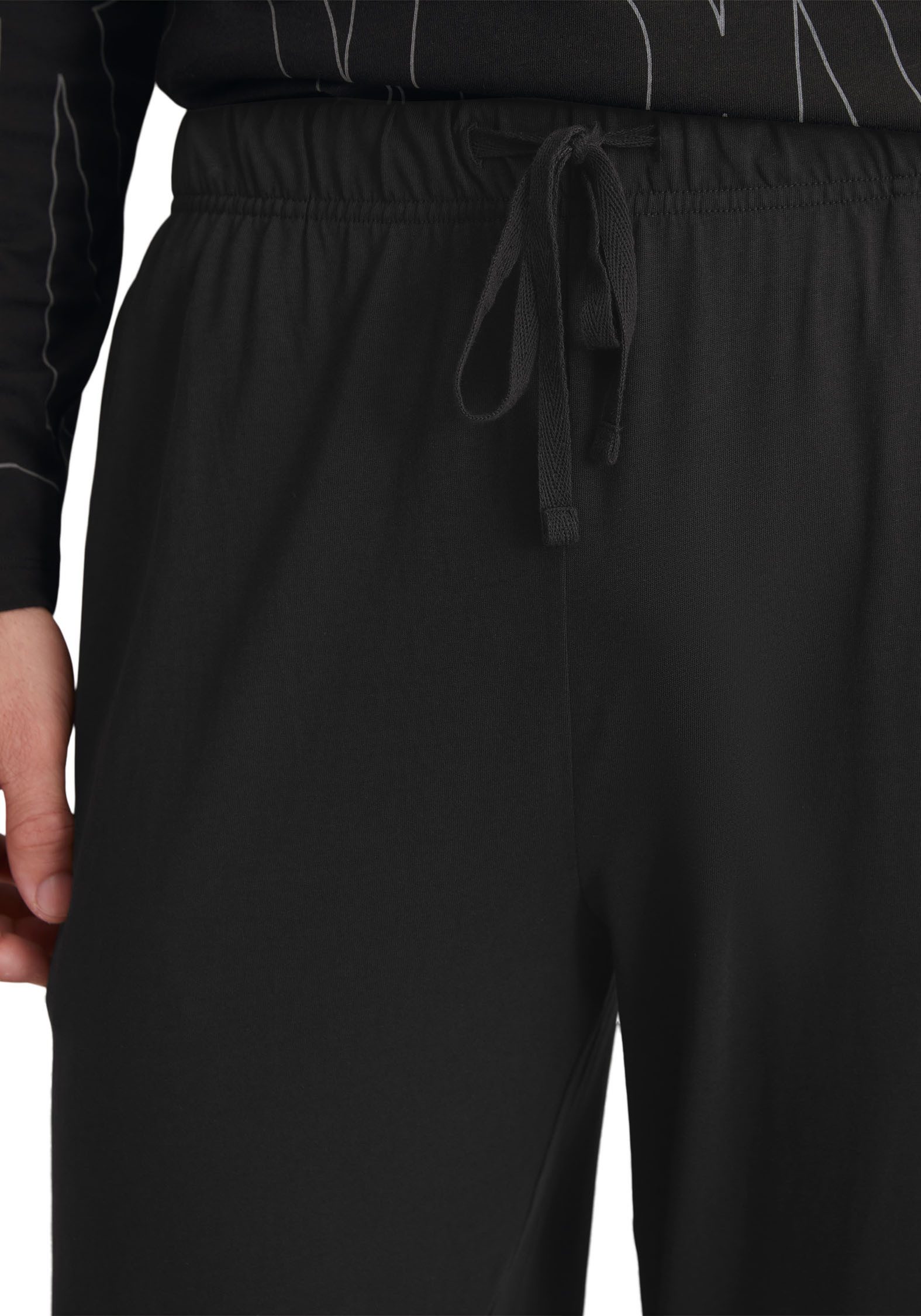 Marc O'Polo Pyjama Mix & Match Cotton met elastische tailleband met tunnelkoord en koord (2-delig)
