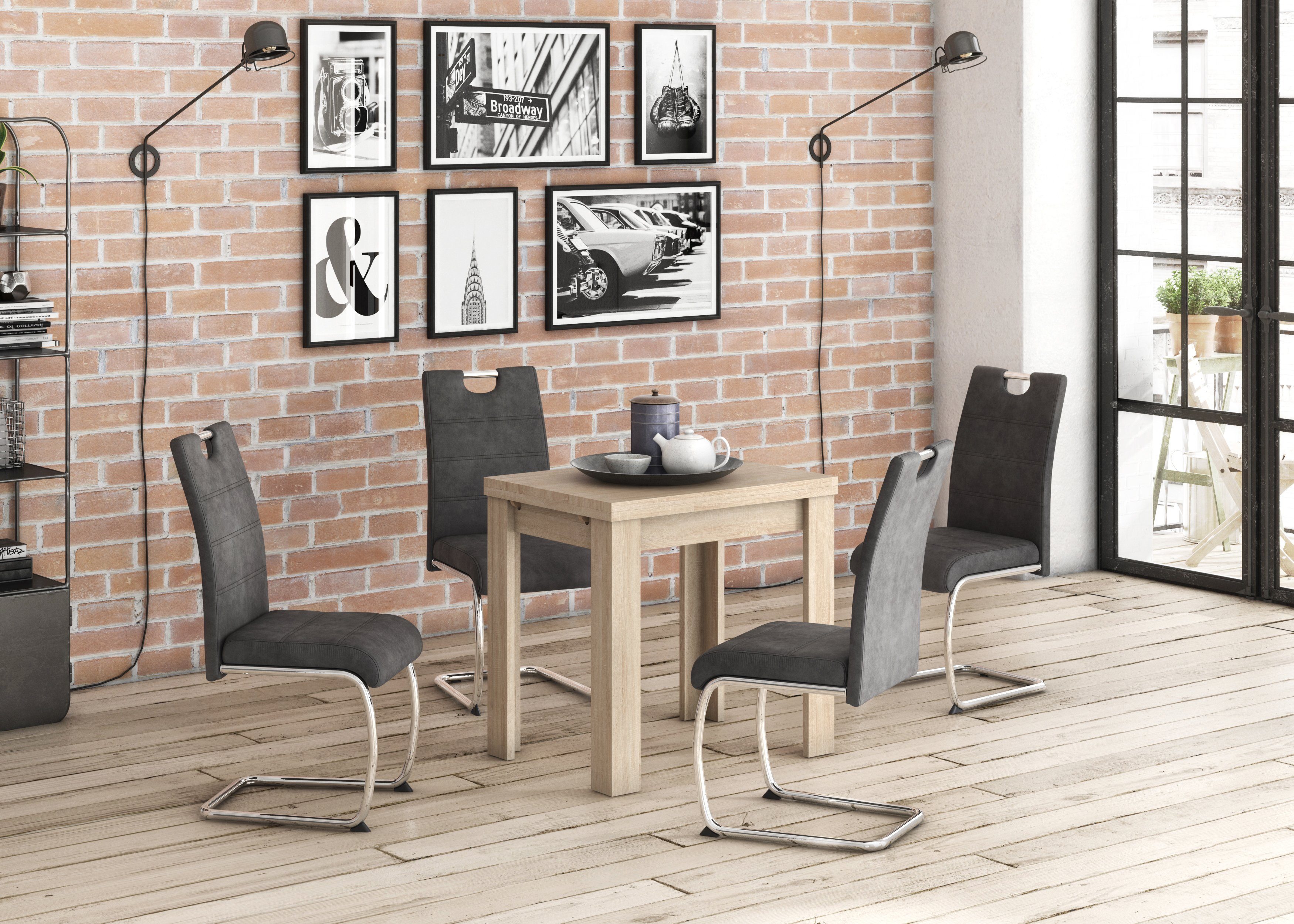 Mäusbacher Eettafel Monti BESTSELLER!, tafel, keukentafel, uittrekbare tafel uit te trekken tot 136 cm