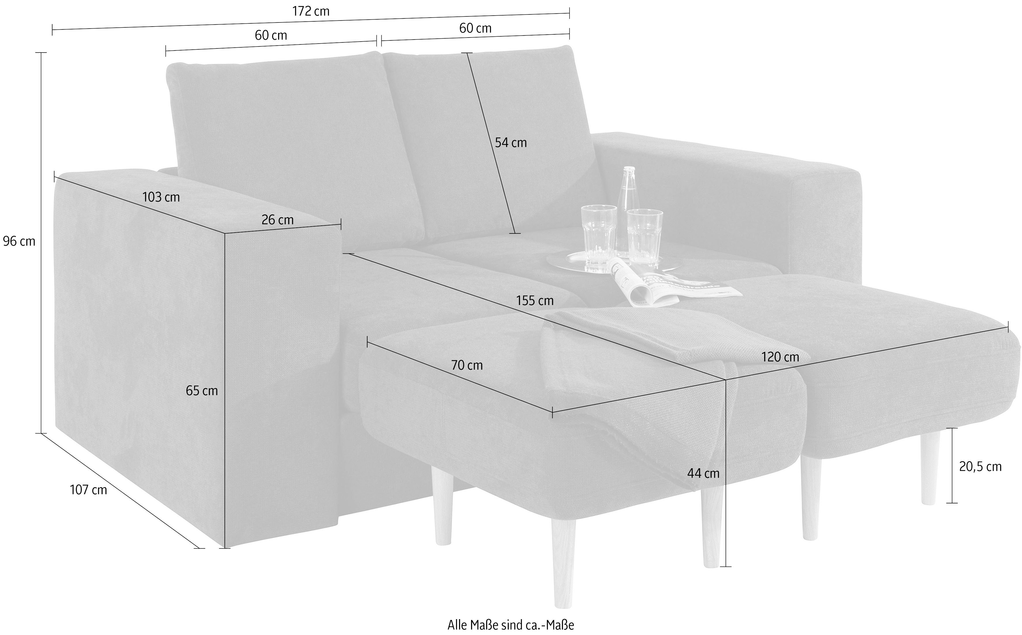 LOOKS BY WOLFGANG JOOP 2-zitsbank Looksv Aan te passen bank: de bank wordt bank met 2 hockers