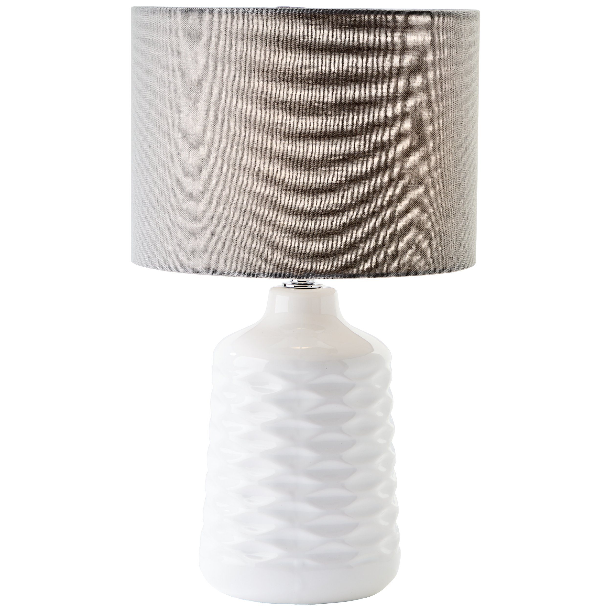 Brilliant Leuchten Tafellamp Ilysa Ø 25 cm, E14, keramiek/metaal/textiel