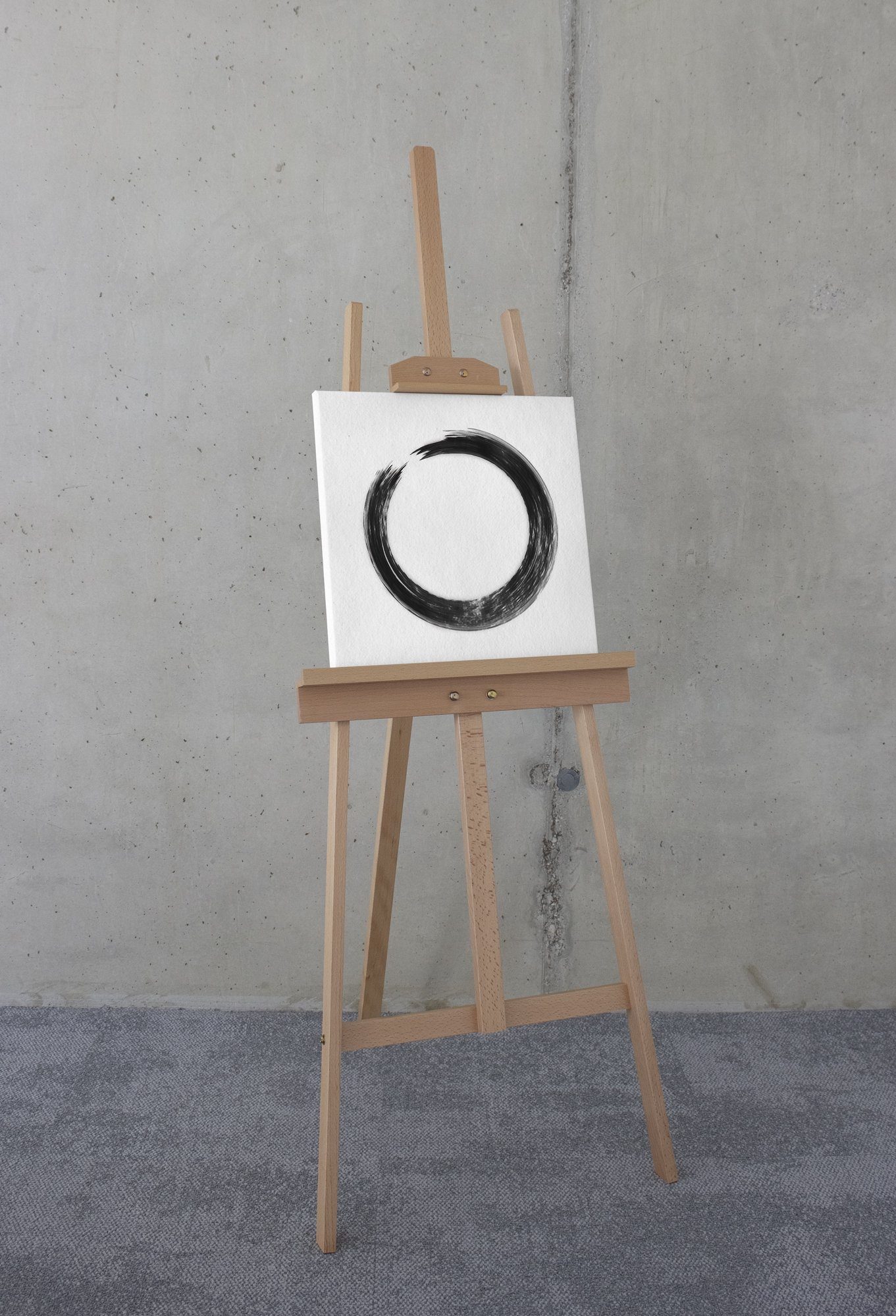 Komar Artprint op linnen Circulair - Afmeting 40 x 40 cm Canvasdoek met echt houten frame (1 stuk)