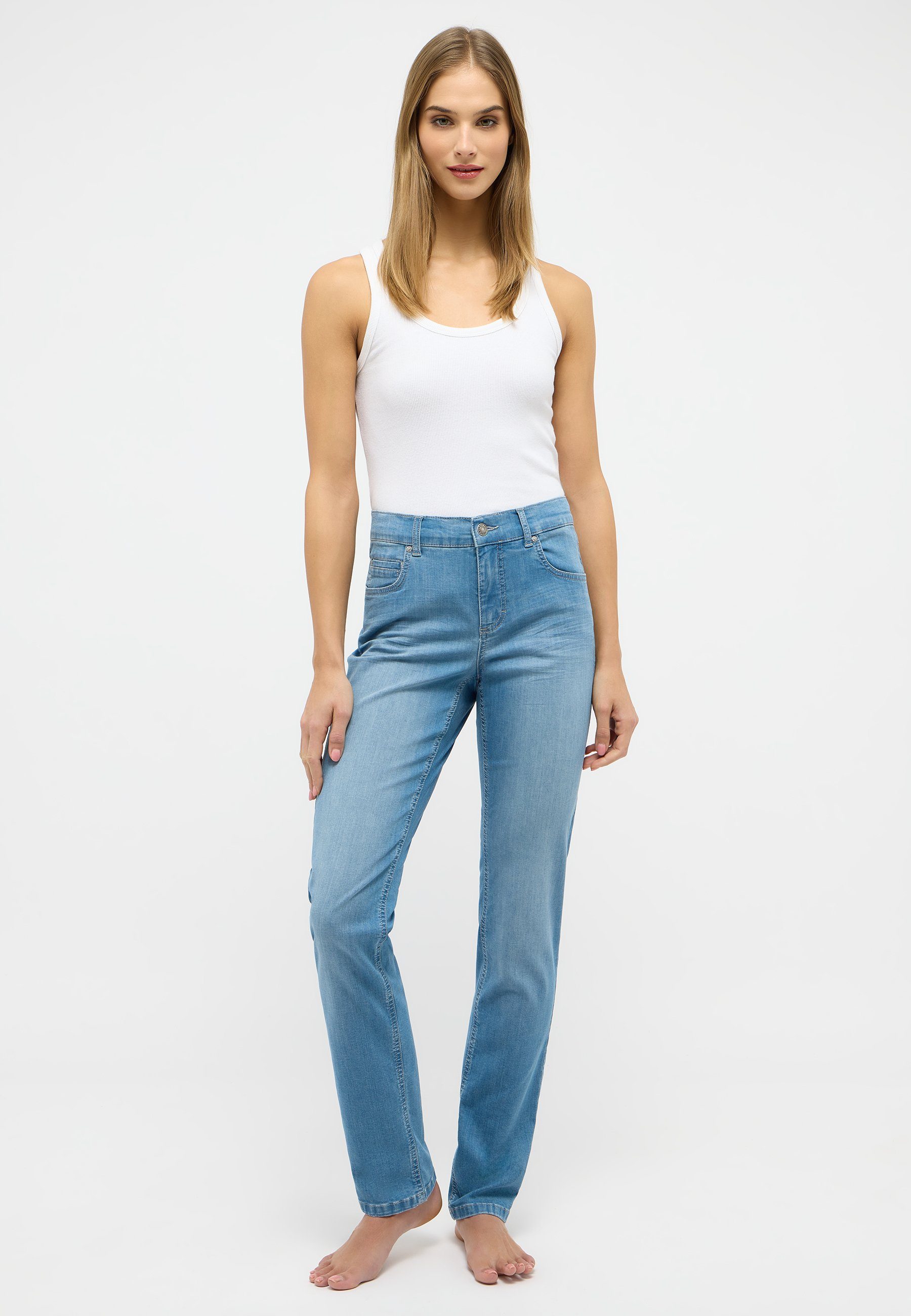 ANGELS Straight jeans Cici in slim-fit pasvorm