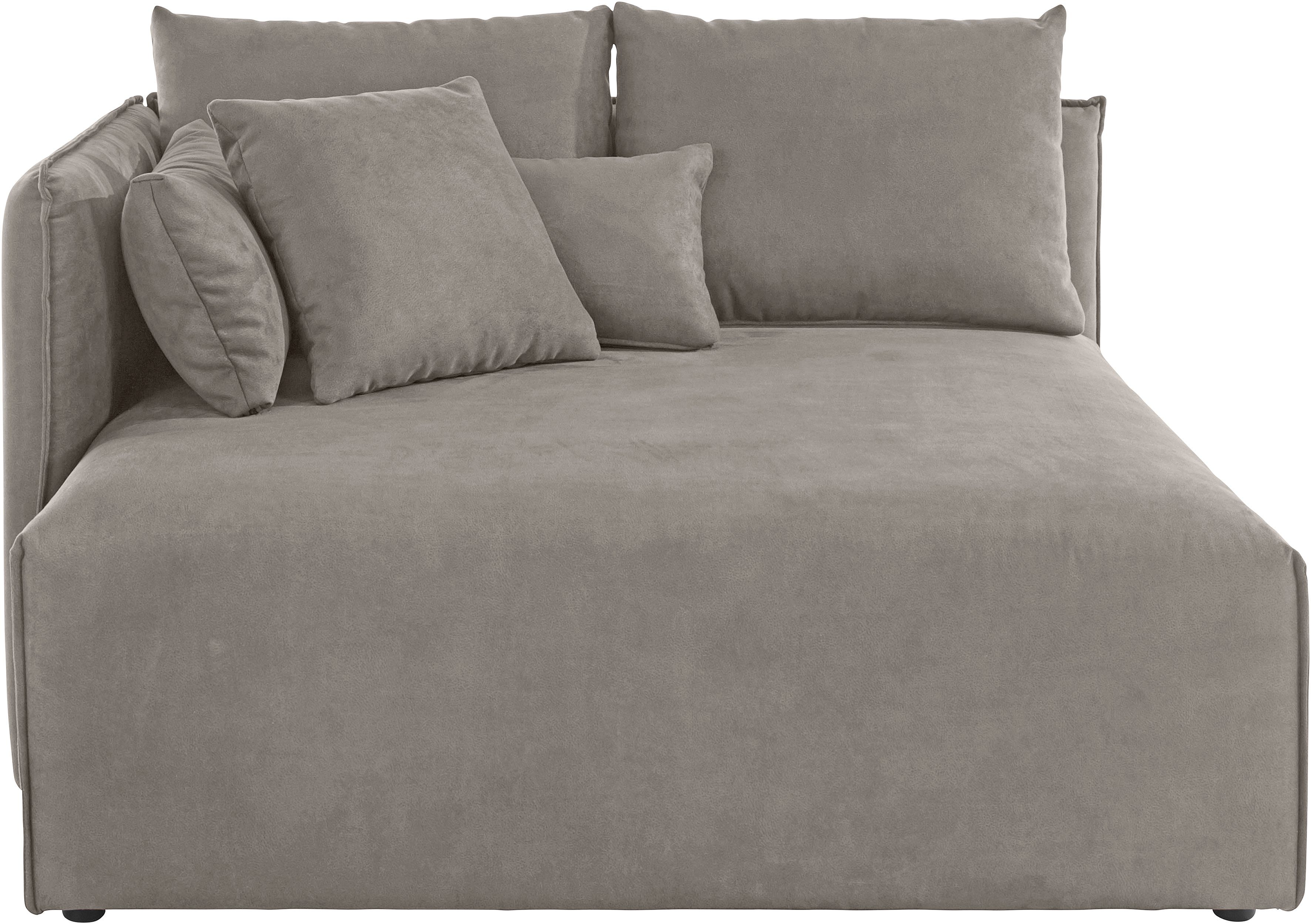andas Ottomane Nöre korte lounge-module - zelf samenstellen, breedte 138 cm, diepte 128 cm