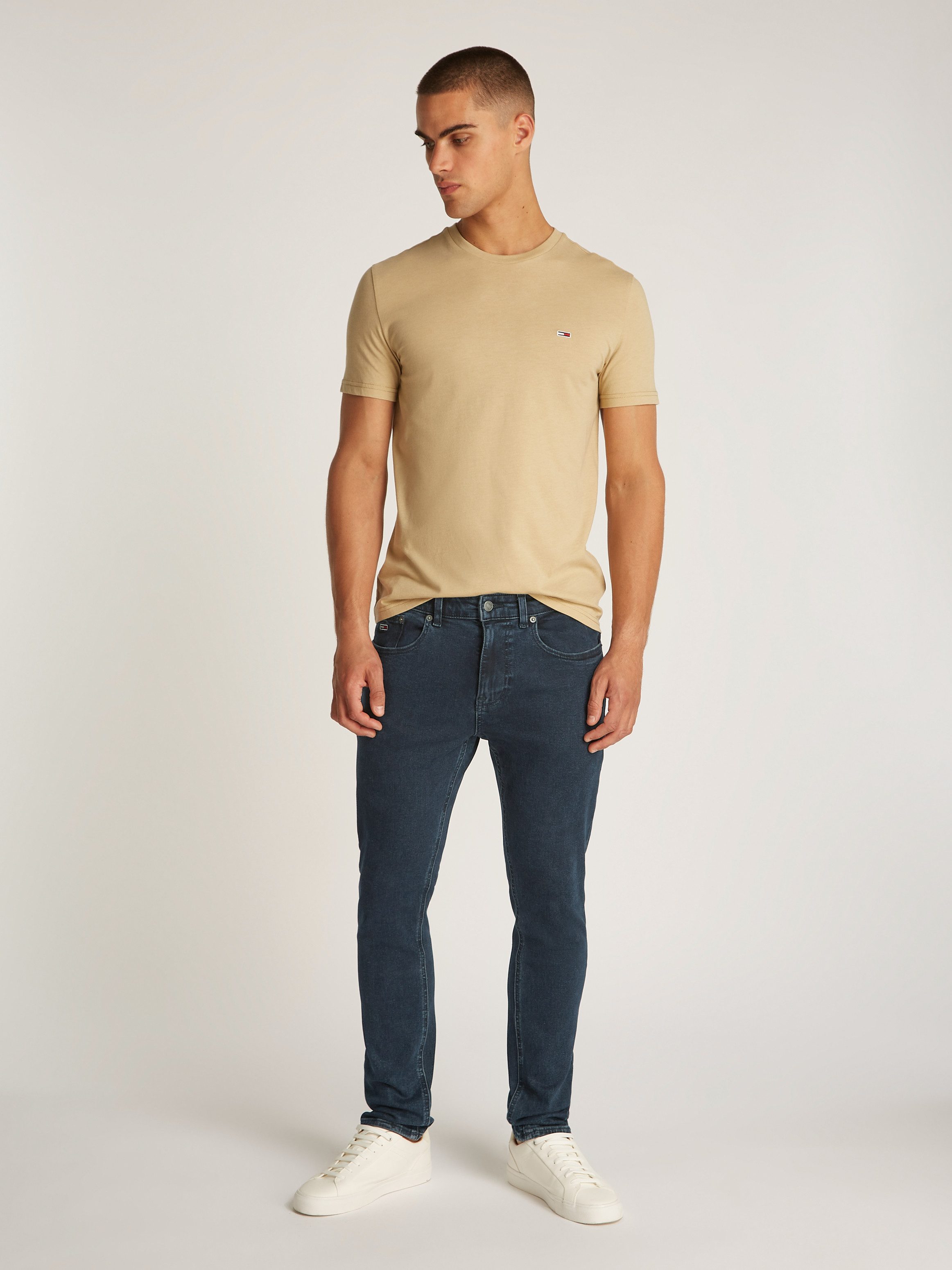 TOMMY JEANS Tapered jeans met logoborduursels