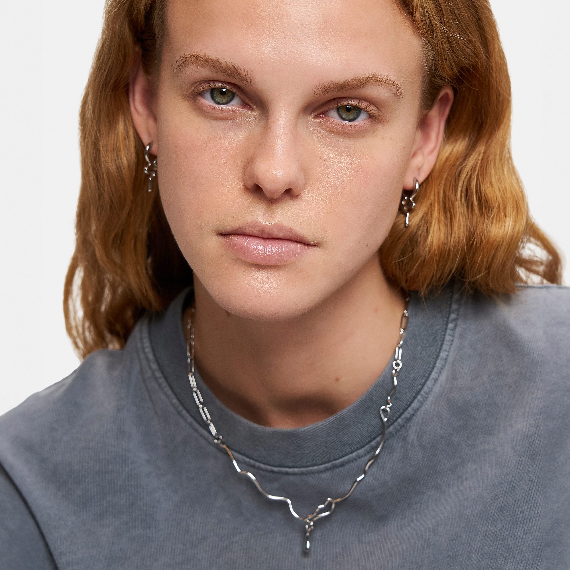 Liebeskind Berlin Ketting met hanger Sieraad Cadeau Edelstaal Halsketting The Melting Organic
