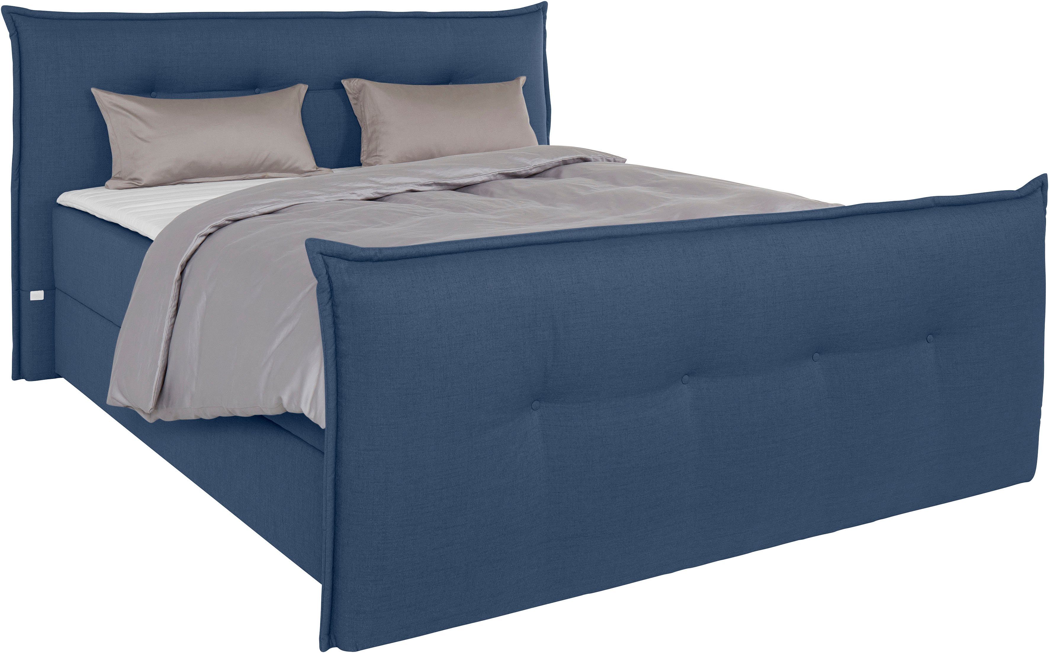 andas Boxspring Lichtgewicht inclusief voetbord, bedkist & topmatras, in 4 breedten en 2 hardheden