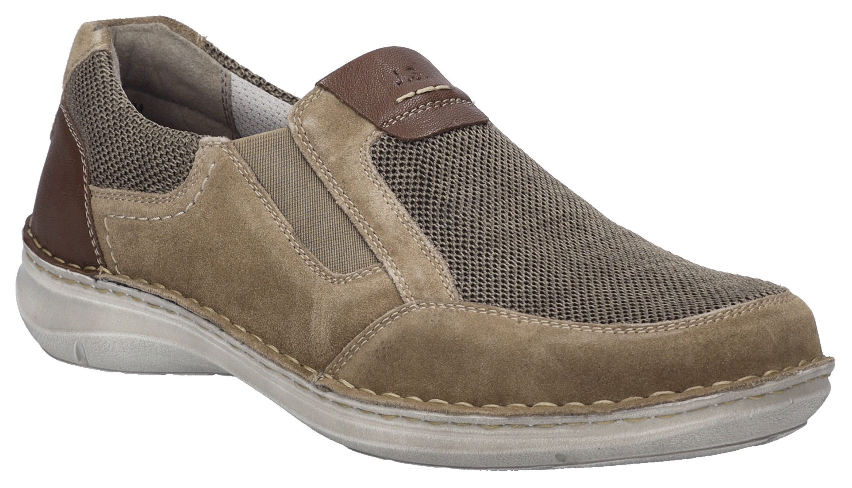 Josef Seibel Instappers New Anvers 78 , instapschoen, vrijetijdsschoen, sneaker met elastische band heren instappers maat 45 bruin