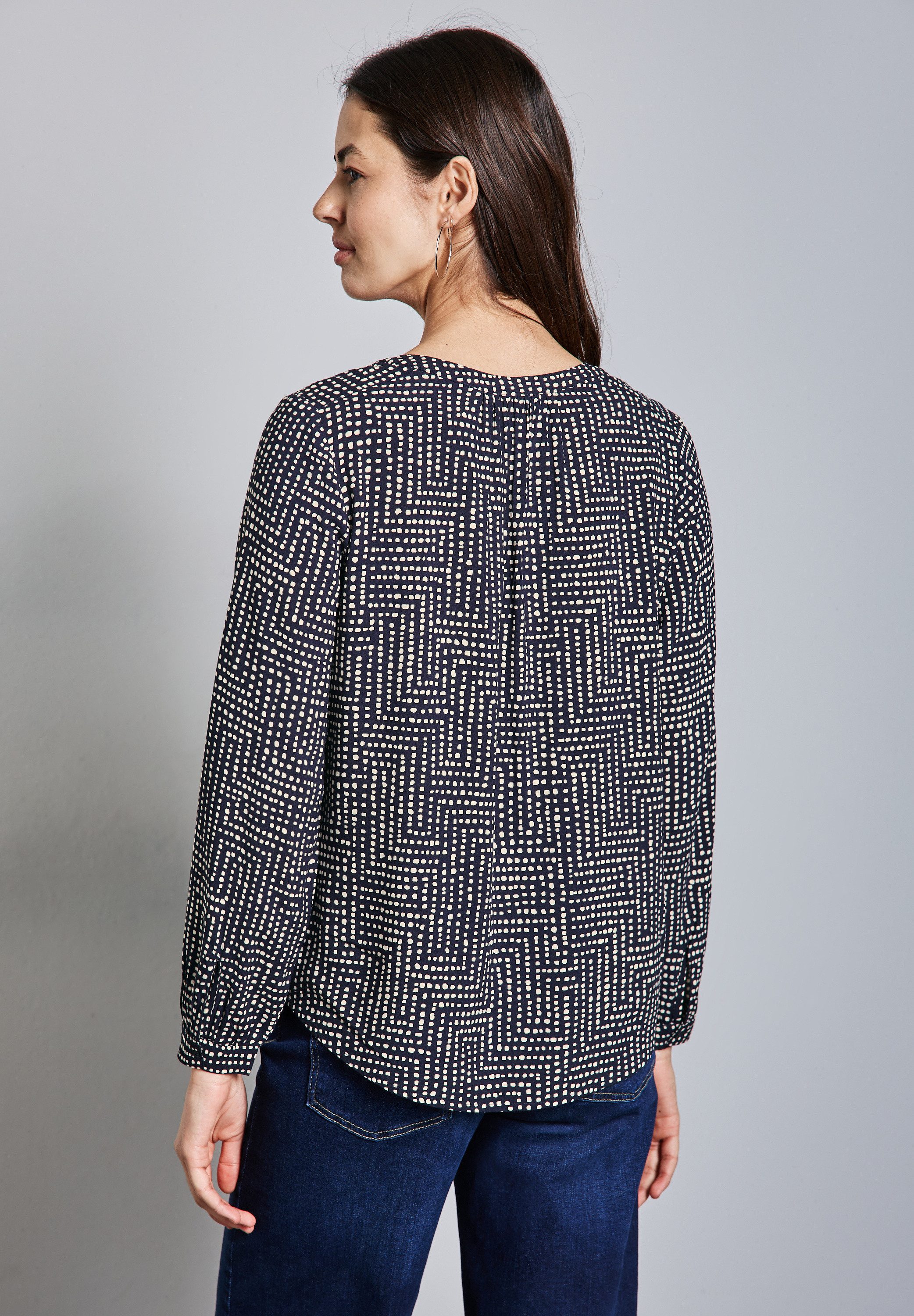 STREET ONE Blouse met lange mouwen met print all-over