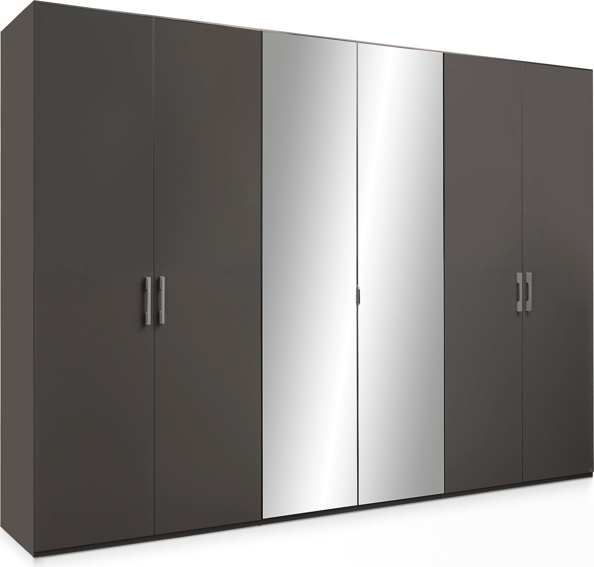 set one by Musterring Draaideurkast Henderson met spiegel, in 2 breedten, inclusief planken en garderobestangen kledingkasten maat 301 cm x 223 cm x