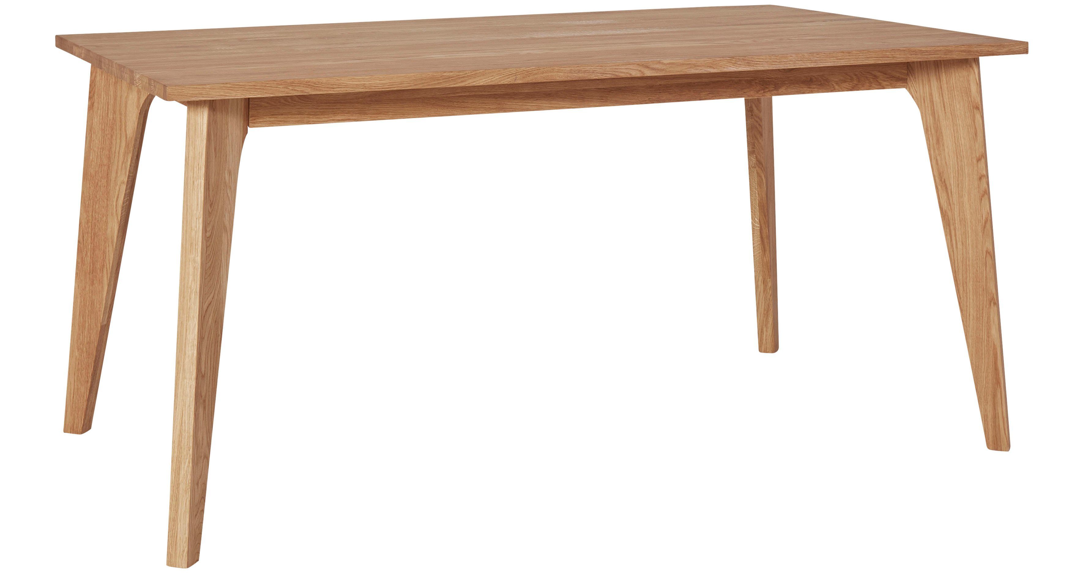 andas Eettafel Amali Van massief eiken, in 3 breedten