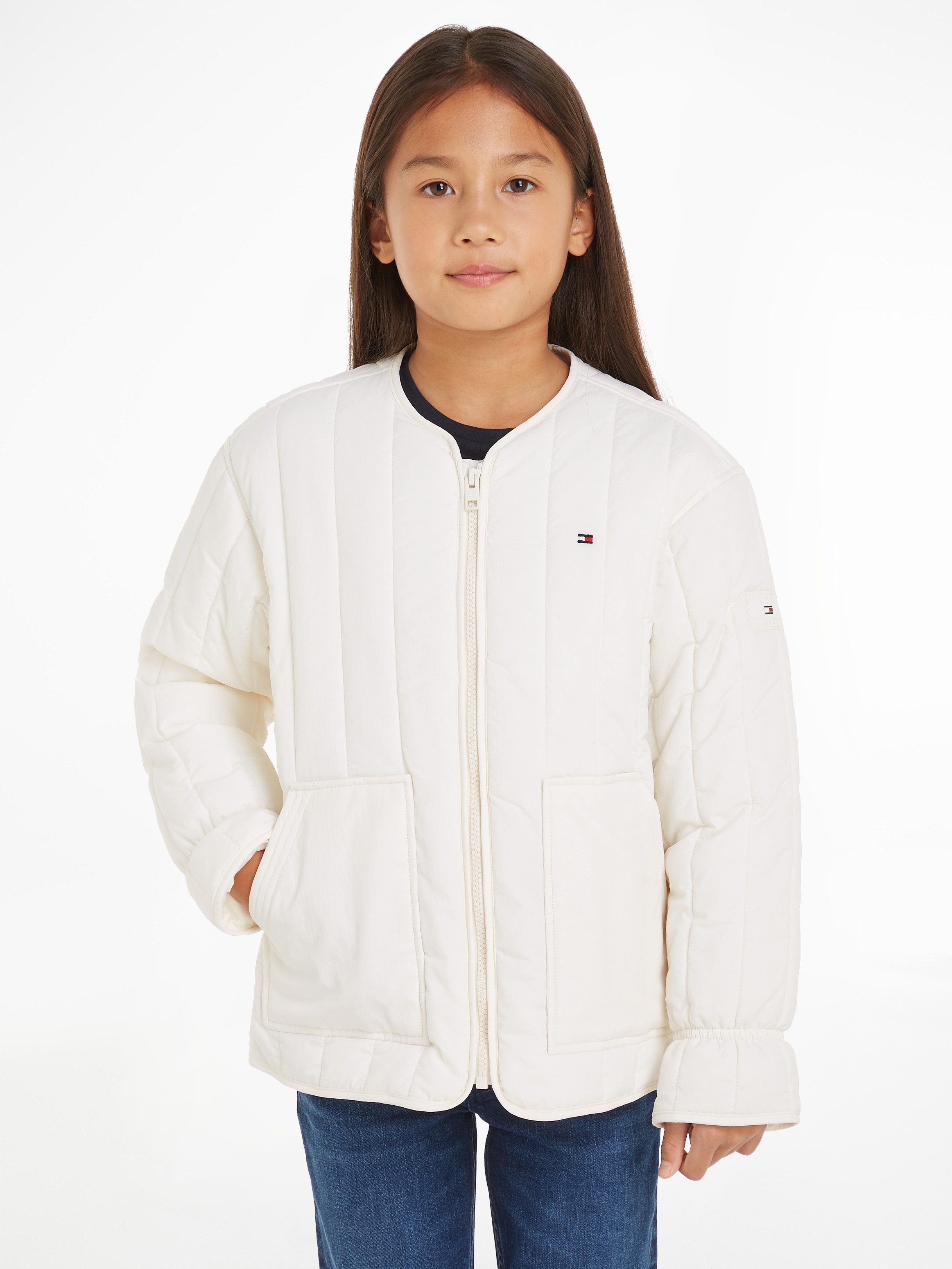 Tommy Hilfiger Gewatteerde jas UTILITY QUILTED JACKET Kinderen tot 16 jaar met logostiksel