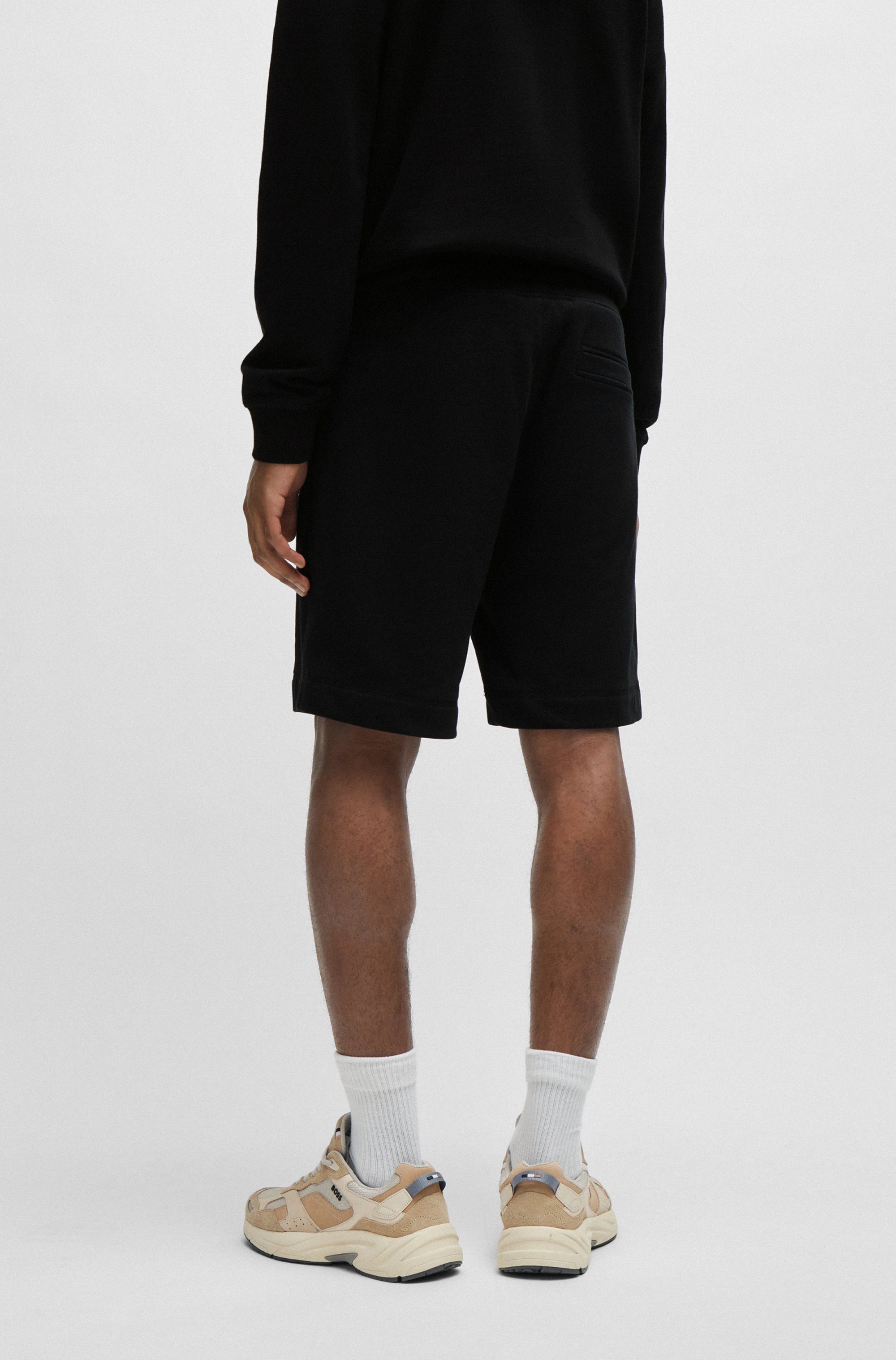 Boss Orange Sweatshort Sewalk met boss-merklabel