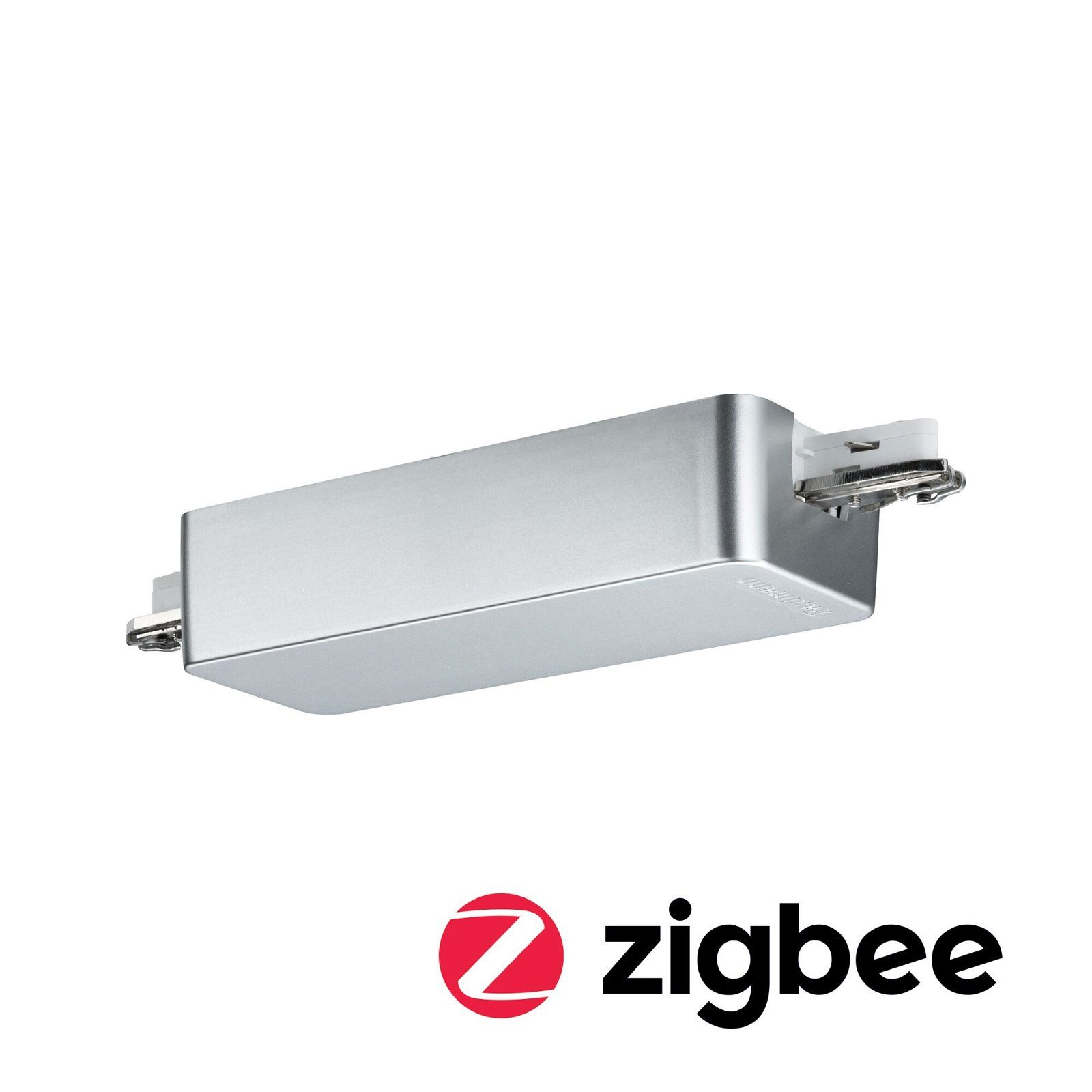 Paulmann Railsysteem-controller URail Schienenadapter Smart Home Dimm/Switch 155x56mm (1-delig) toebehoren voor gordijnen zilver(kleur)
