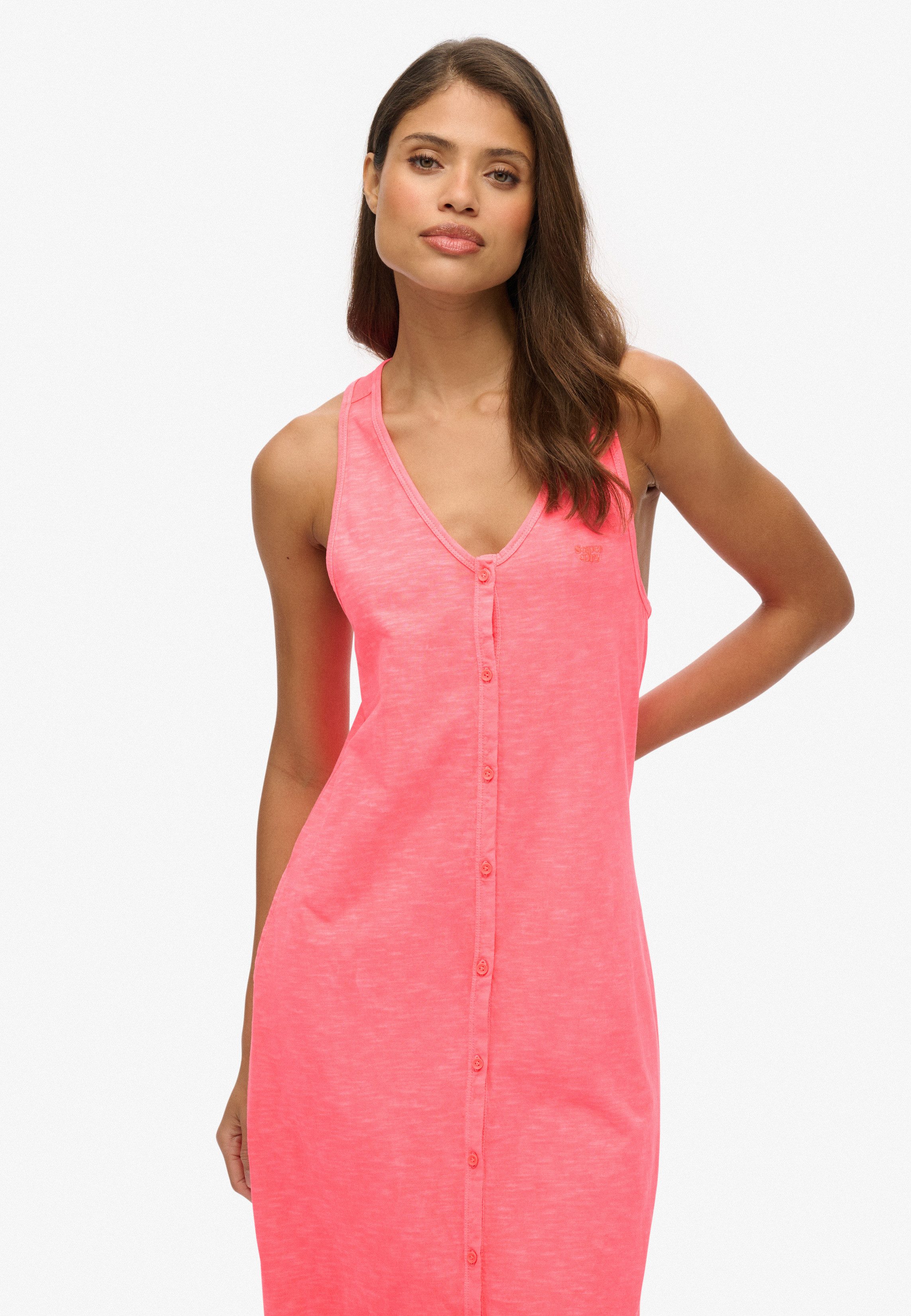 Superdry Jerseyjurk BEACH JERSEY VEST MIDI DRESS