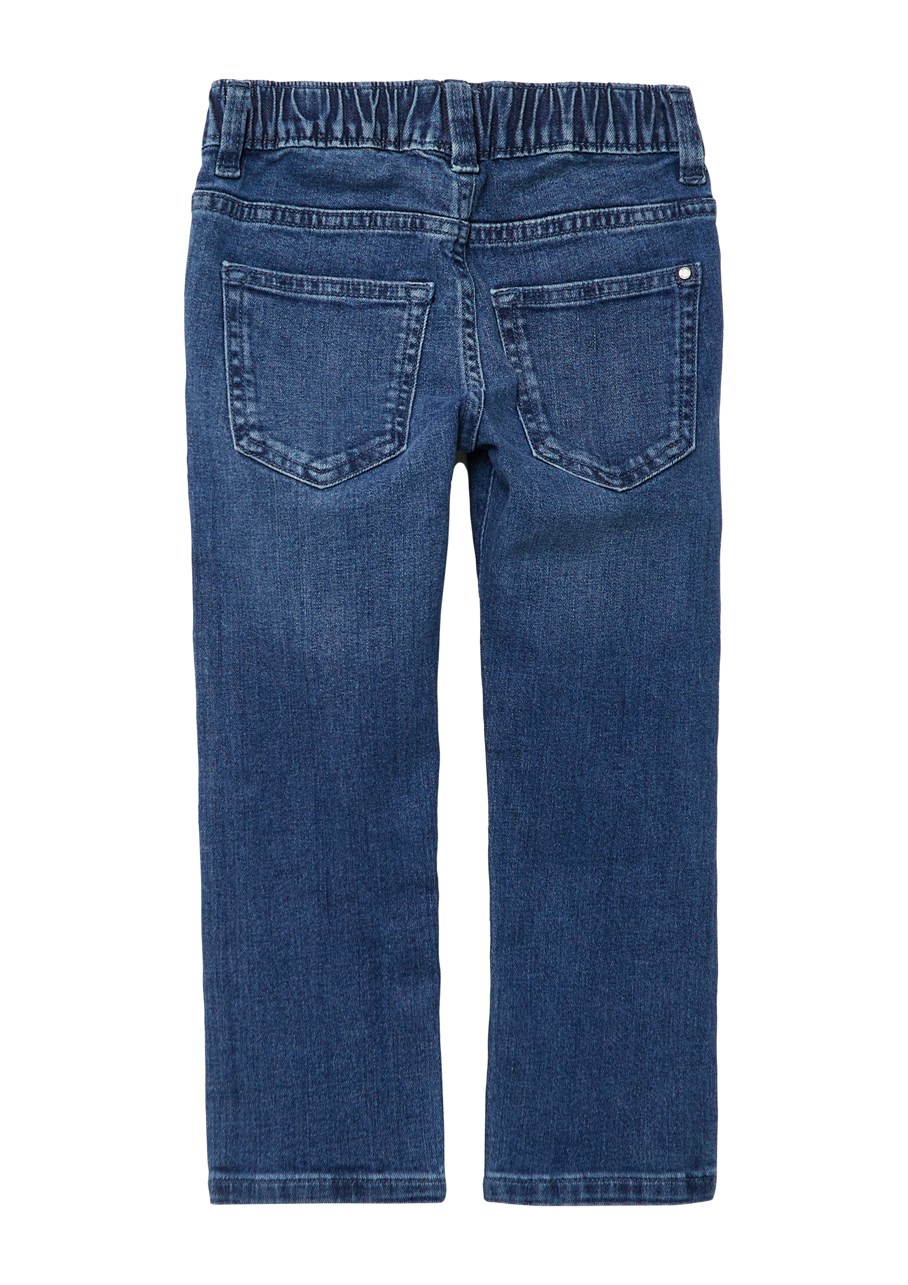 s.Oliver RED LABEL Junior 5-pocket jeans met elastische band en rijgkoord