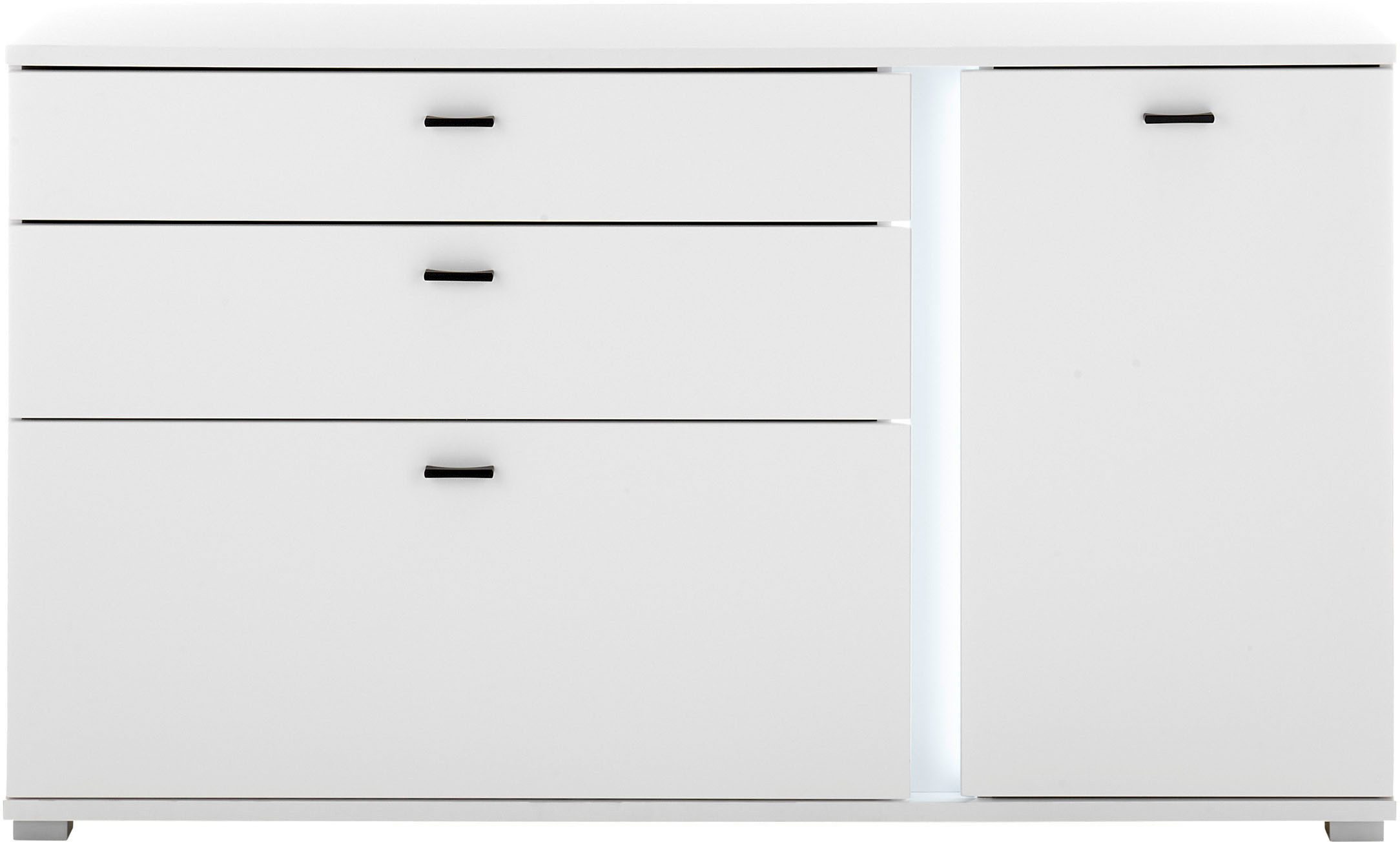 INOSIGN Dressoir Long Island in moderne trendkleur, inclusief verticale verlichting, breedte 150 cm (1 stuk)