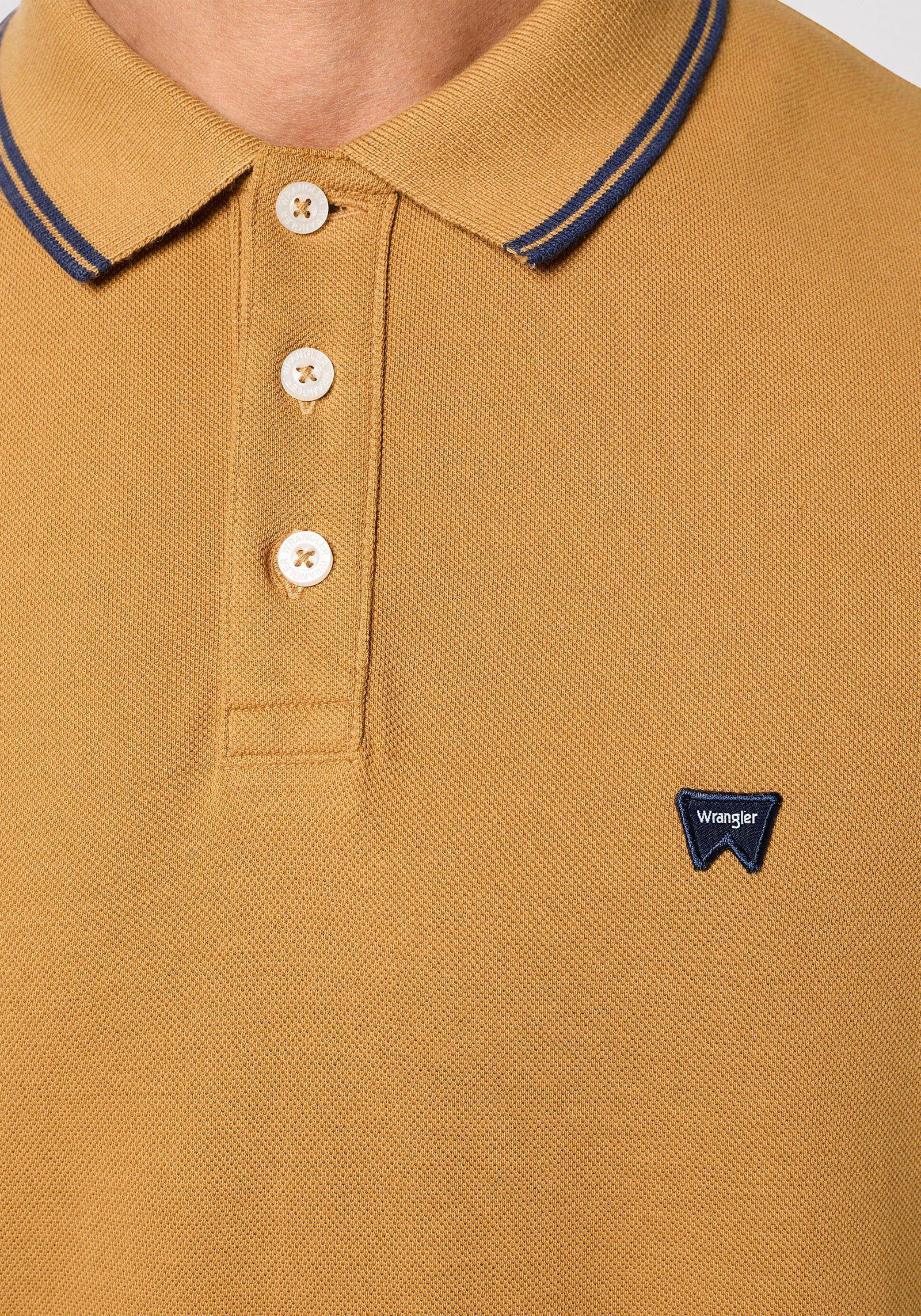 Wrangler Poloshirt met logoborduursel op borsthoogte