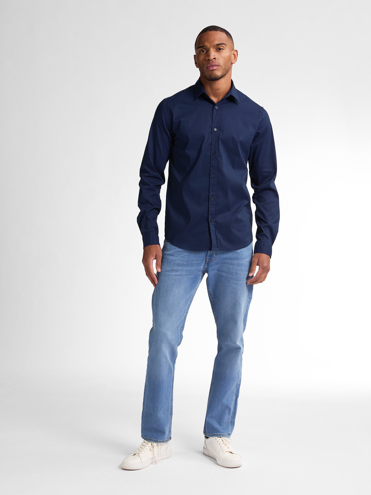 Petrol Industries Shirt met lange mouwen met button-downkraag