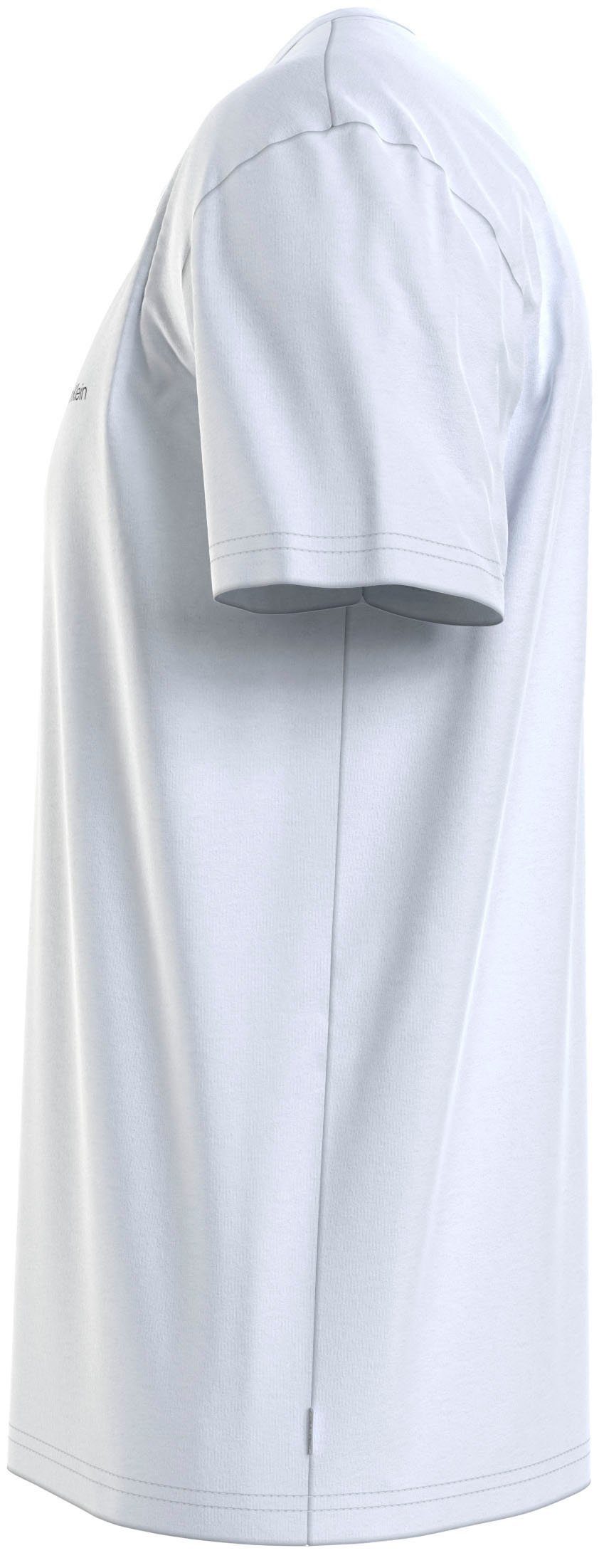 Calvin Klein T-shirt Micro Logo van dikke winterjersey, met logoprint