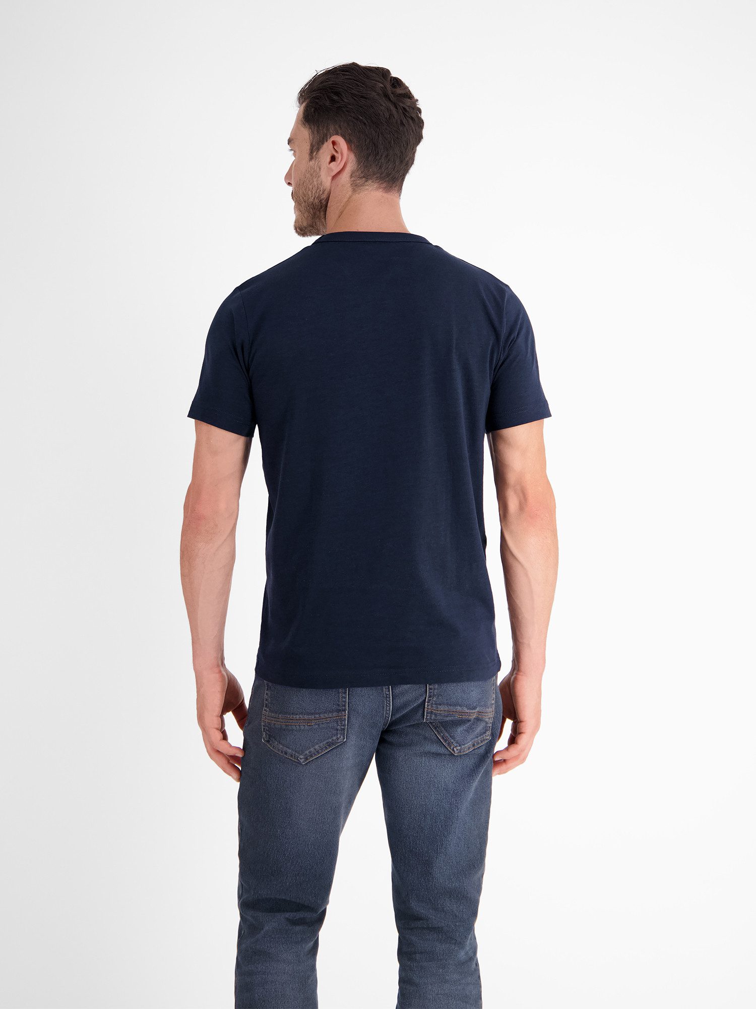 Lerros T-shirt LERROS effen T-shirt met print