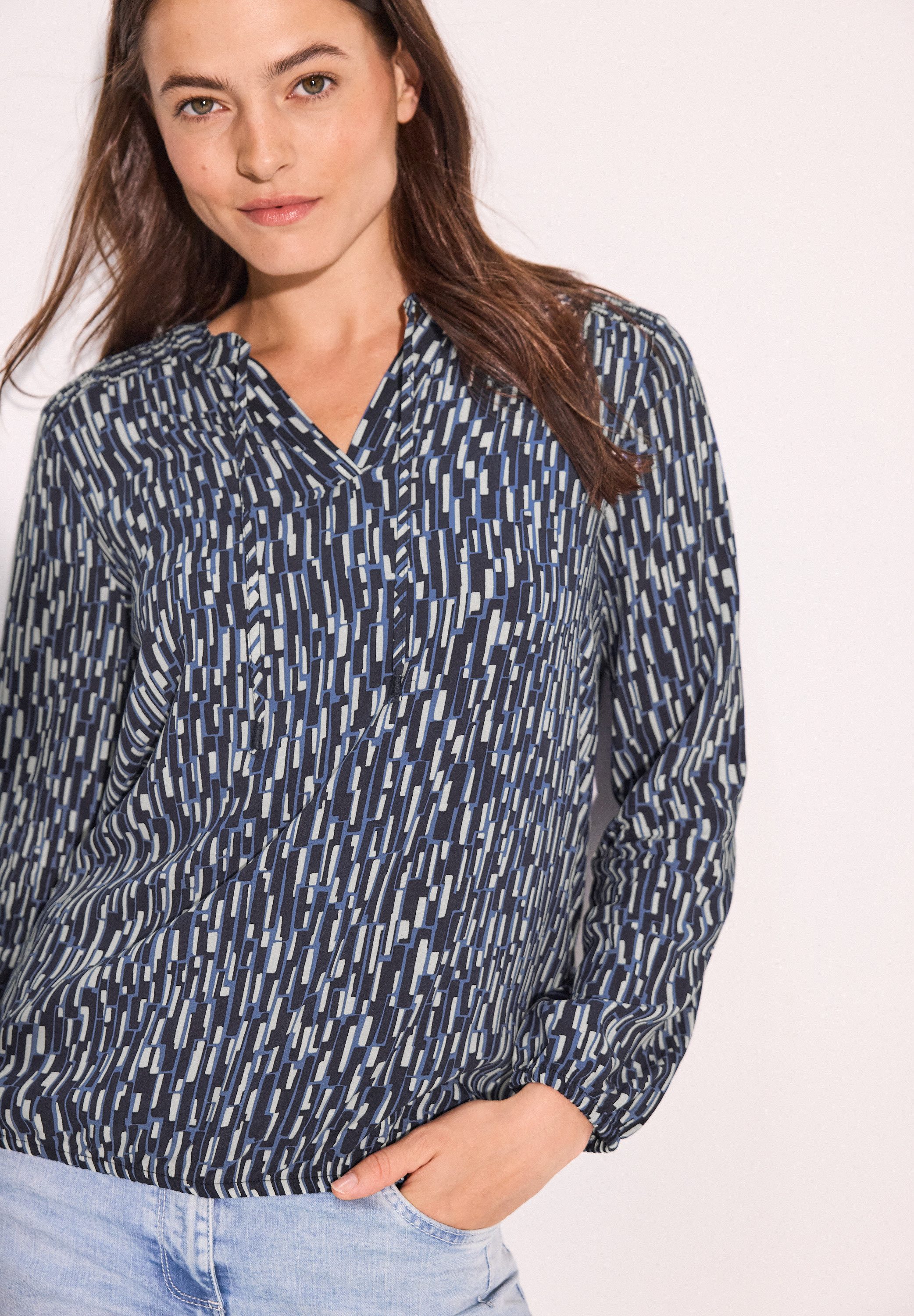 Cecil Blouse met lange mouwen met print all-over