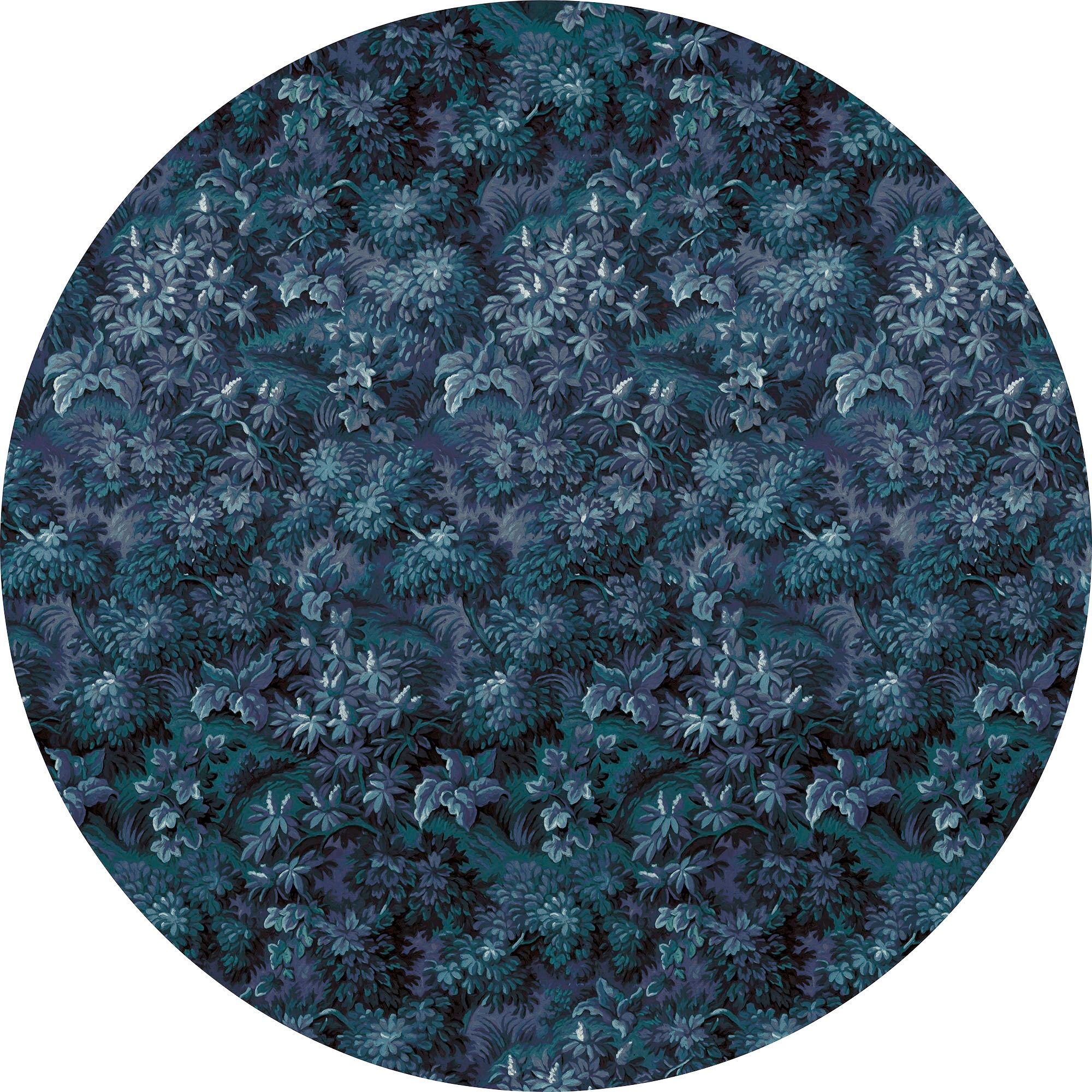 komar vliesbehang azul 125 x 125 cm (breedte x hoogte), rond en zelfklevend (1 stuk) multicolor