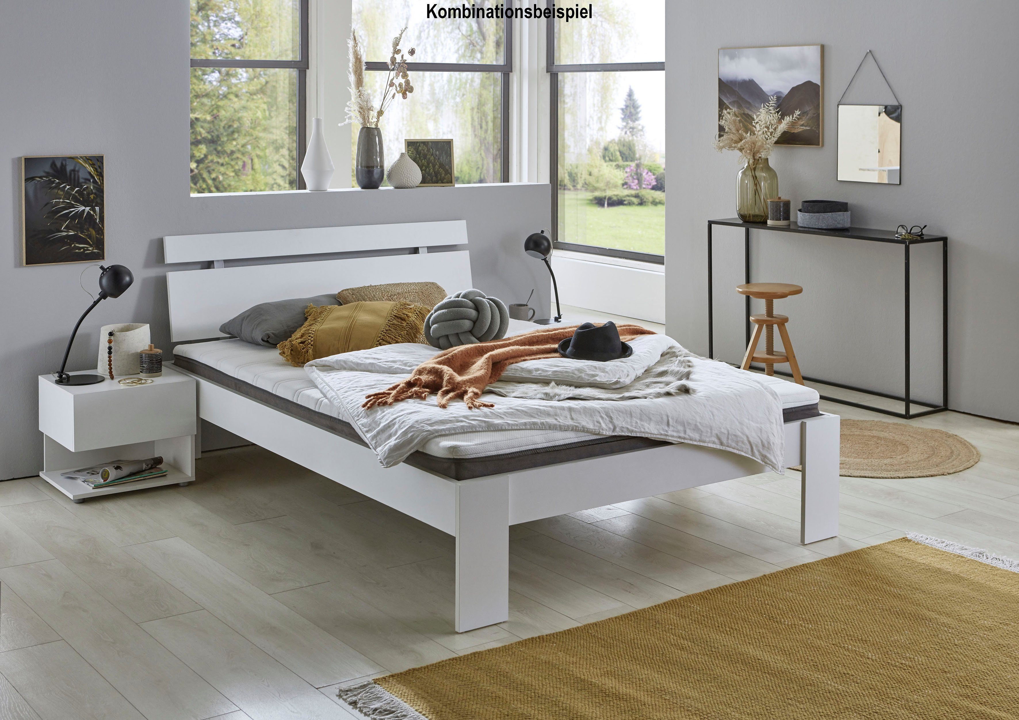 Relita Futonbed LIAN Ligoppervlak 140 x 200 cm, met hoofdeinde, vrij plaatsbaar