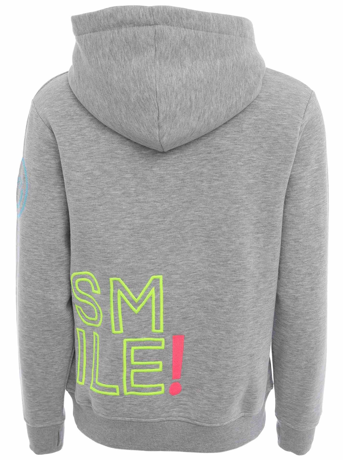 Zwillingsherz Hoodie Alissa 2.0 met smile borduurwerk voor en achter