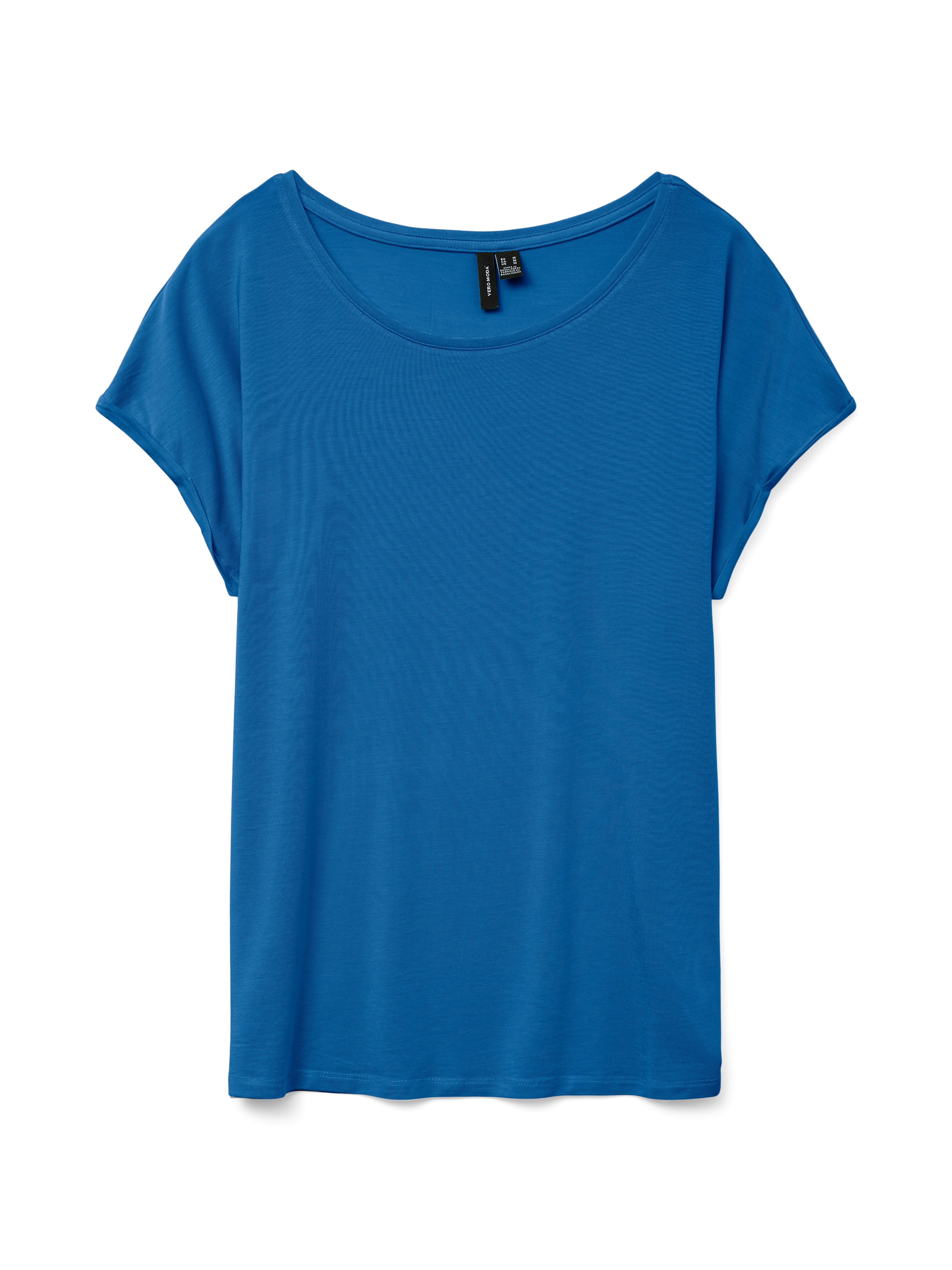 Vero Moda Shirt met ronde hals VMAVA PLAIN SS TOP GAJRS NOOS