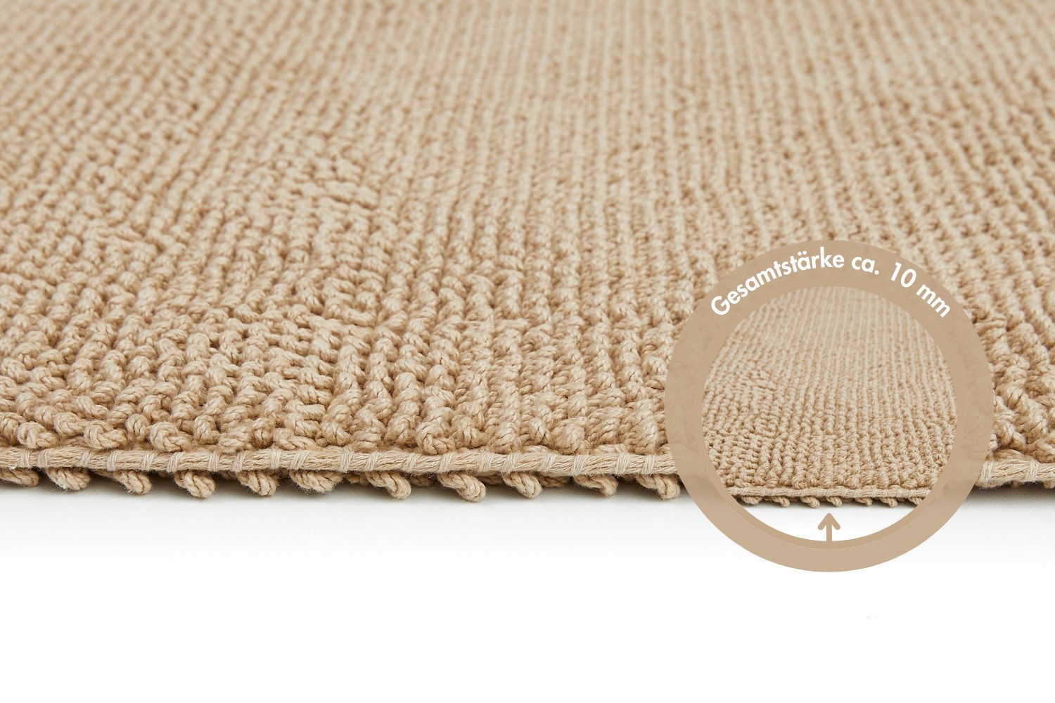 LUXOR living Badmat Atlanta, 50x80 cm Badmat, douchemat, effen kleuren, sterk absorberend (1 stuk)