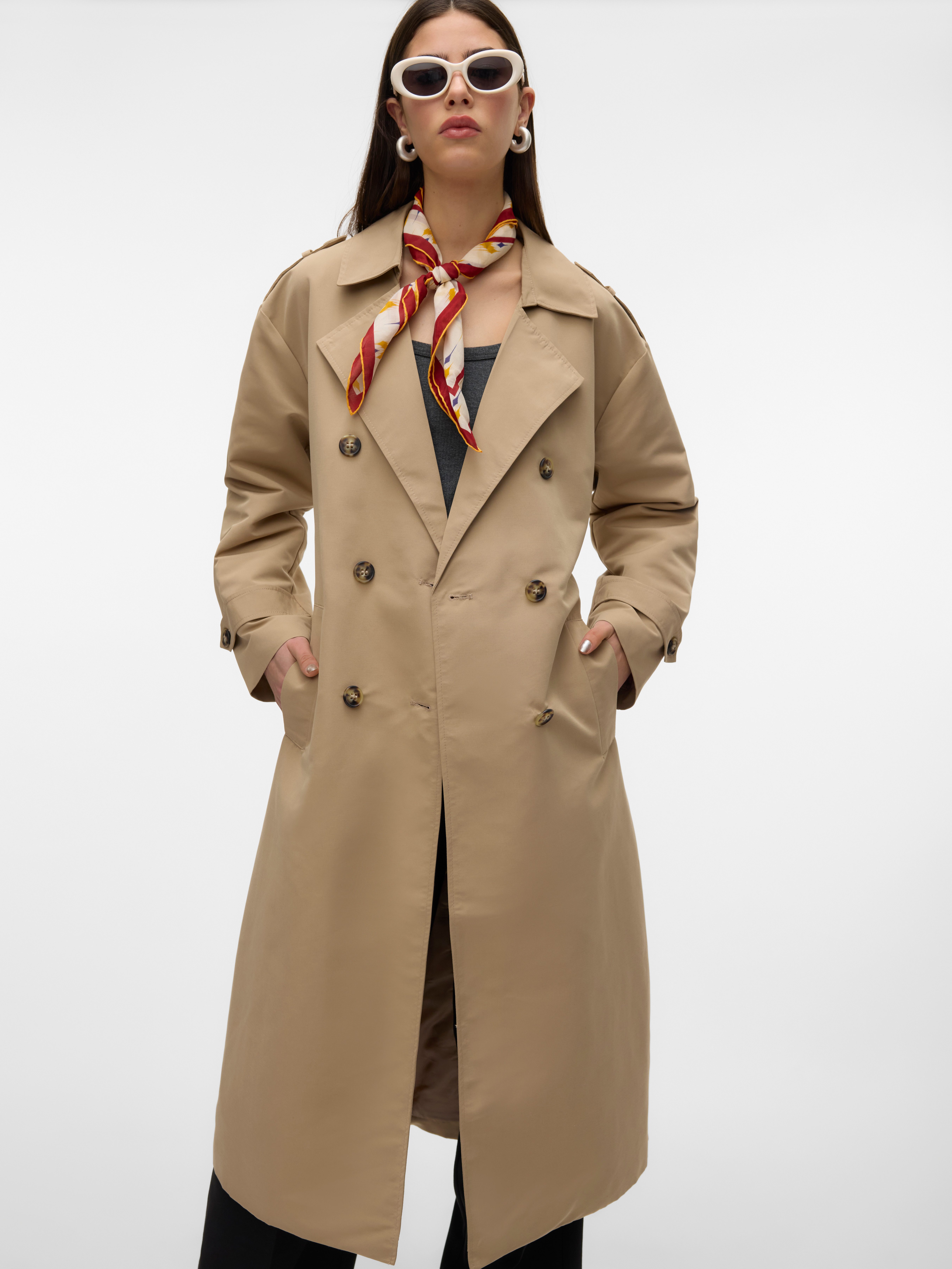 Vero Moda Trenchcoat VMCHLOE LONG TRENCHCOAT GA NOOS