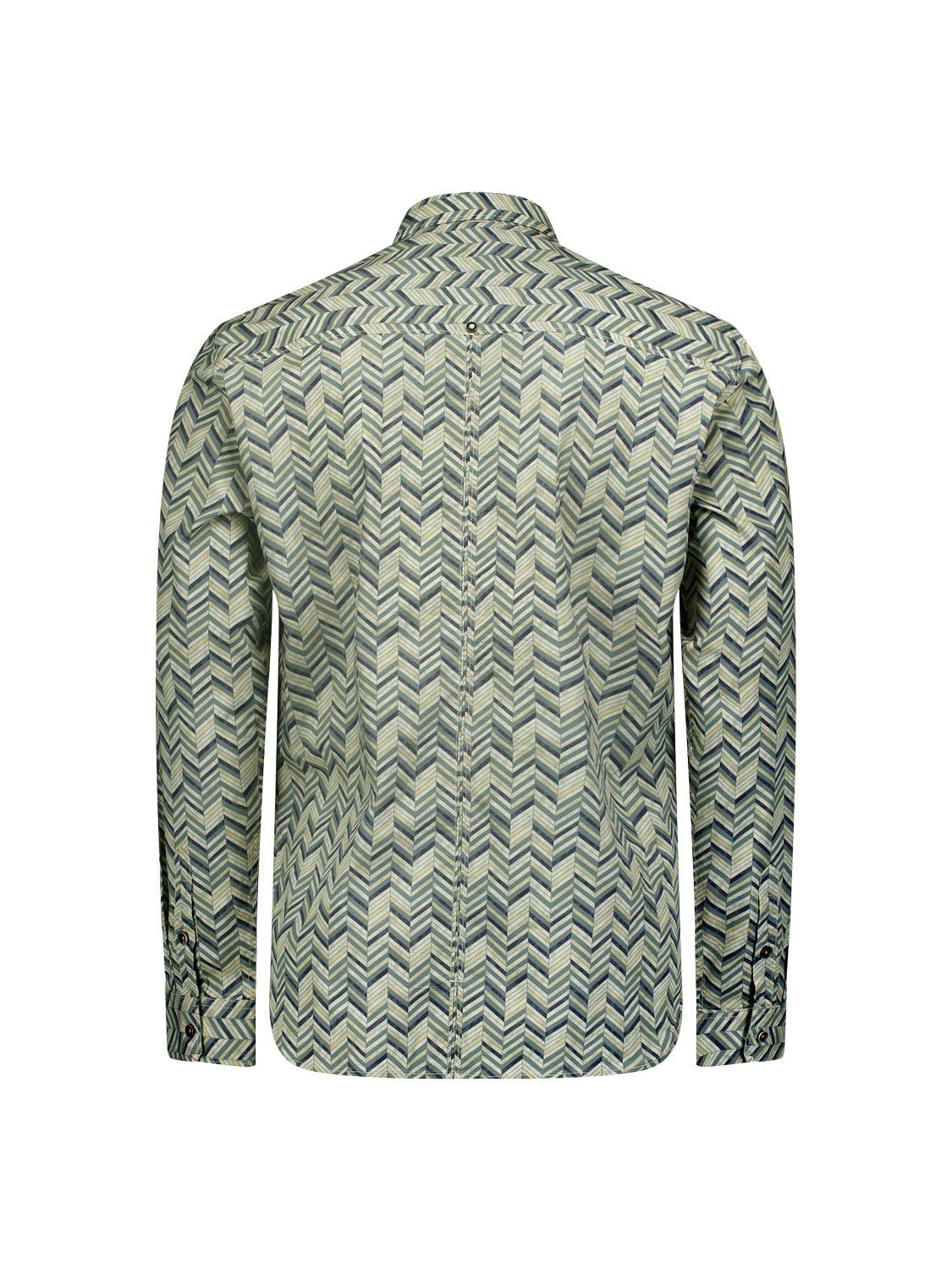 NO EXCESS Overhemd met lange mouwen met alloverprint en stretch