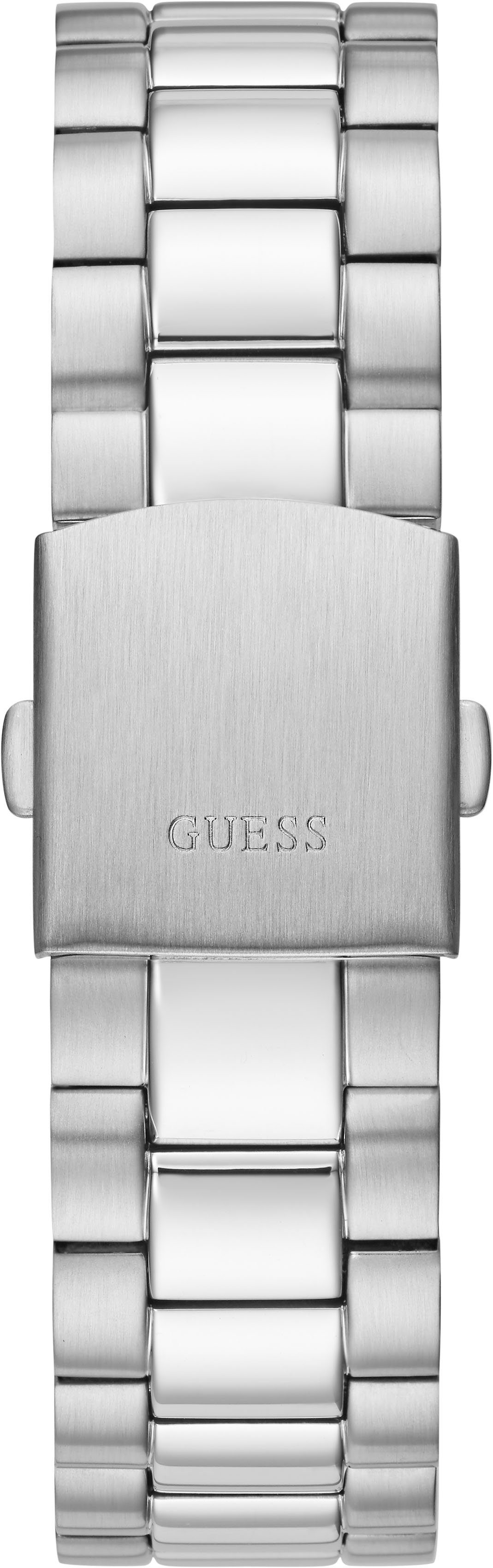 Guess Kwartshorloge CONNOISSEUR Armbanduhr, herenhorloge, datum, weekdag, roestvrijstalen band