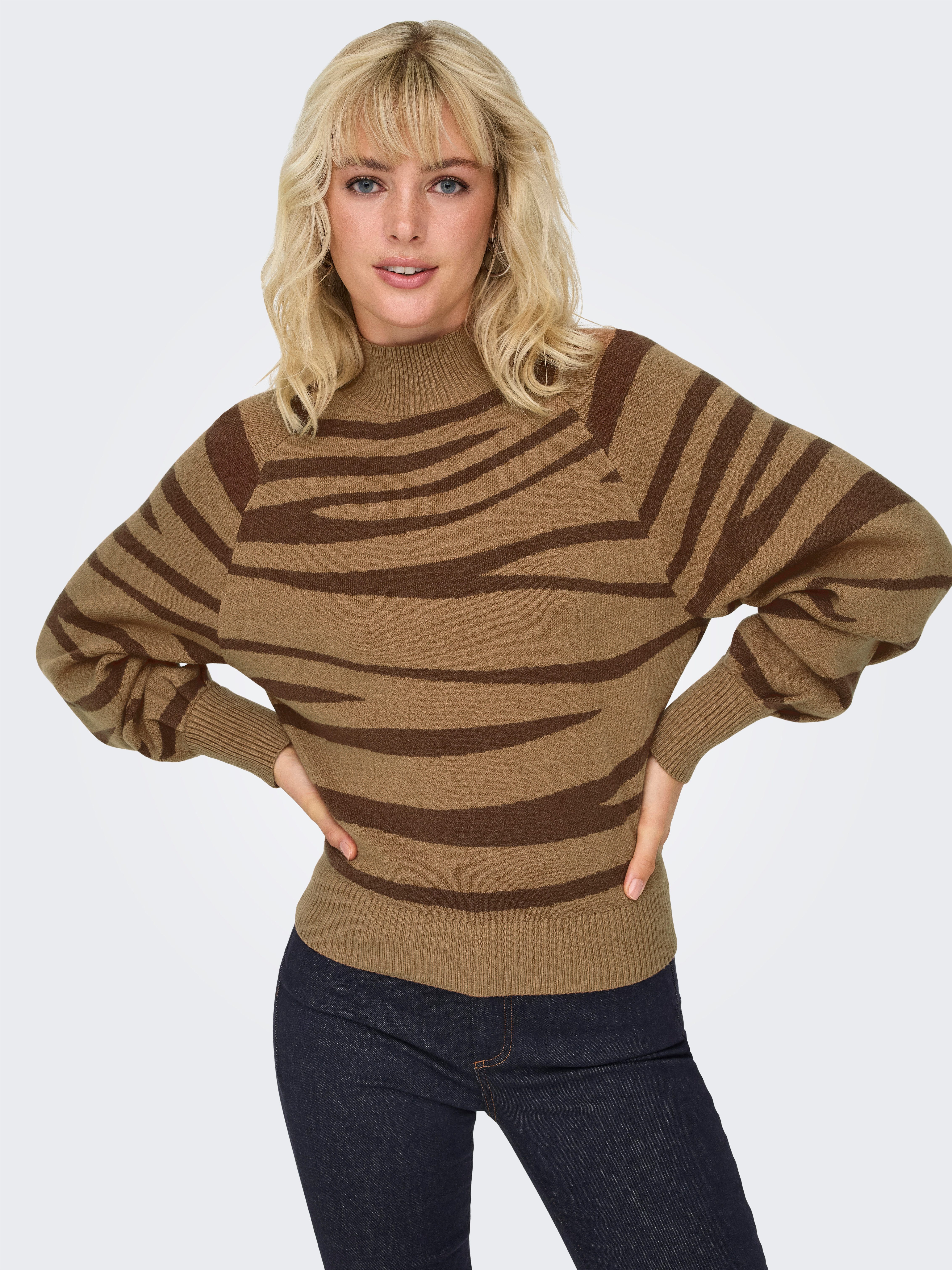 Only Trui met staande kraag ONLFRIDA LIFE LS HIGHNECK CC KNT