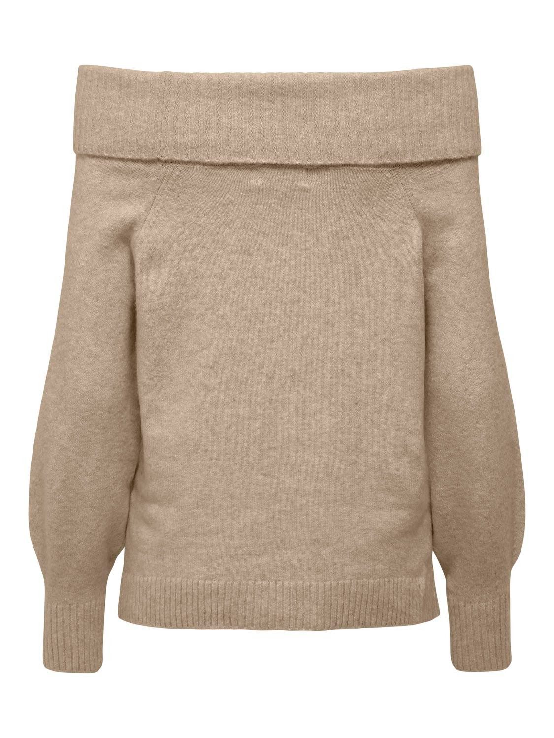 Only Trui met carmenhals ONLJEANETT LIFE L S OFF SHOULDER CC KNT