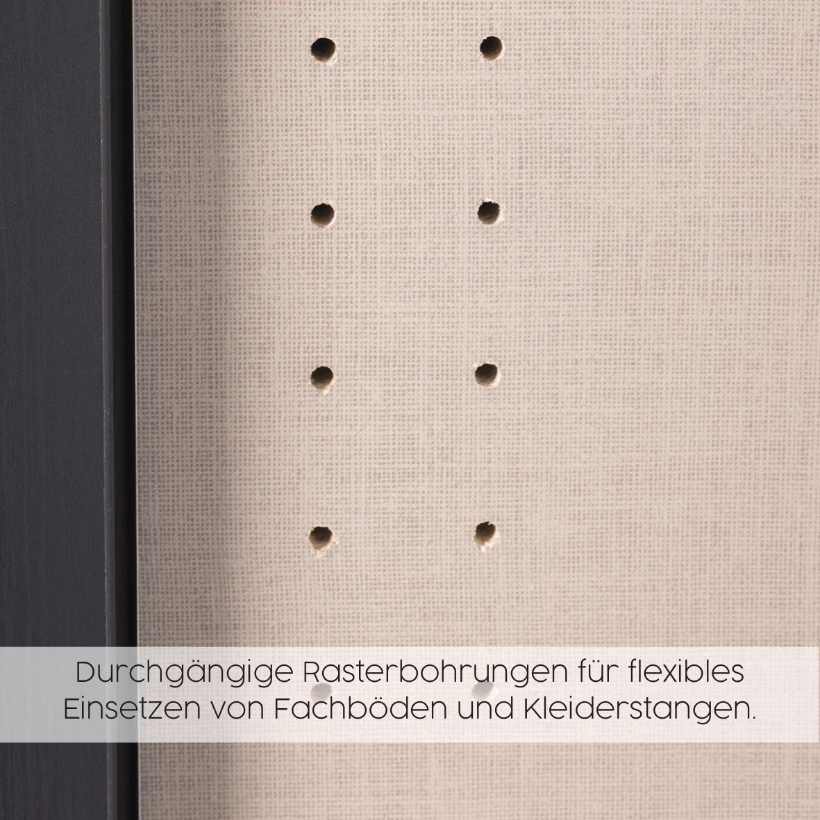 rauch Draaideurkast Kledingkast kast garderobe garderobekast LAMELLA elegante lamellenplaat in 3d akoestisch paneel uiterlijk made in germany