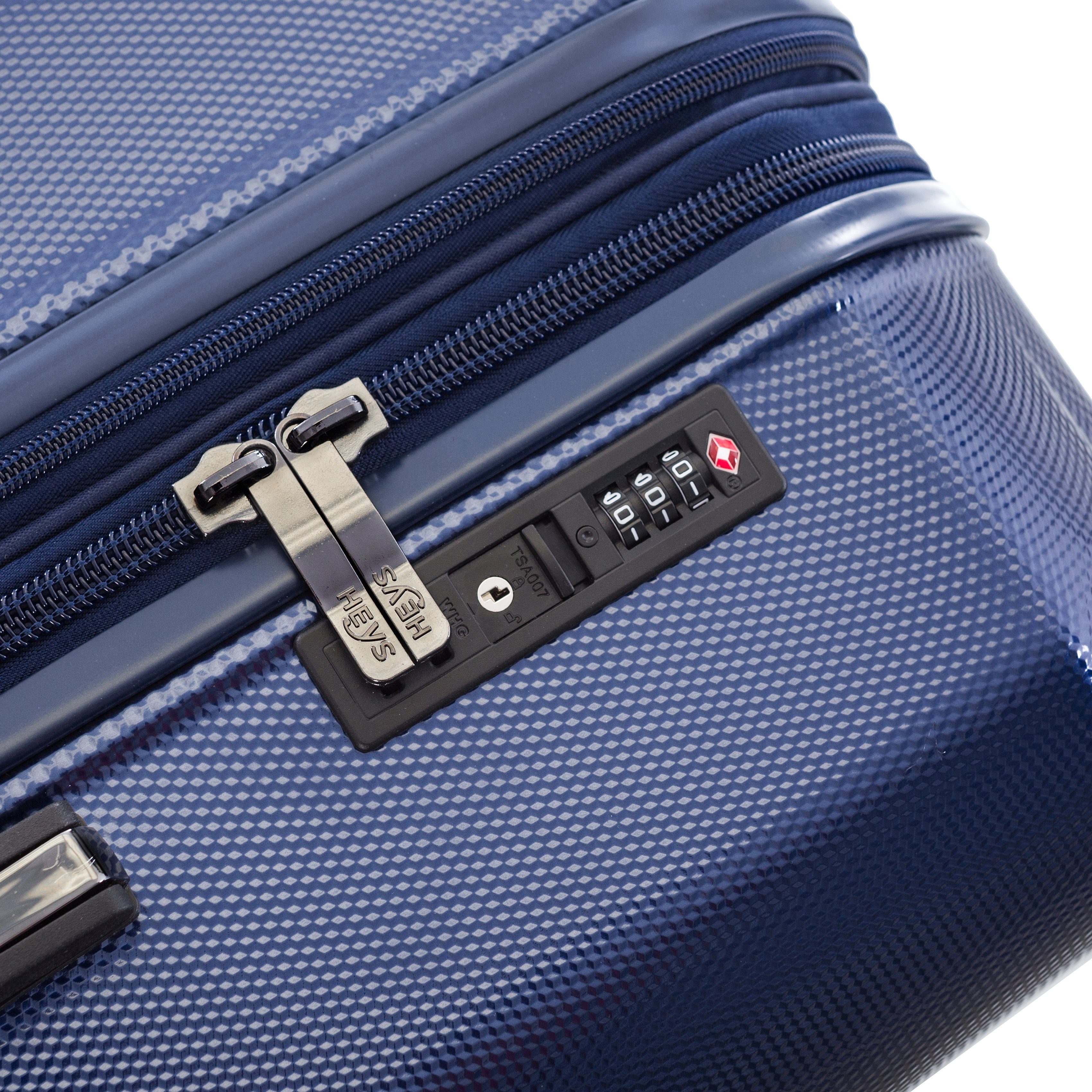 Heys Hardshell-trolley Eco Case, 53 cm, Navy Blauw Heys x Joachim Llambi handbagagekoffer reisbagage