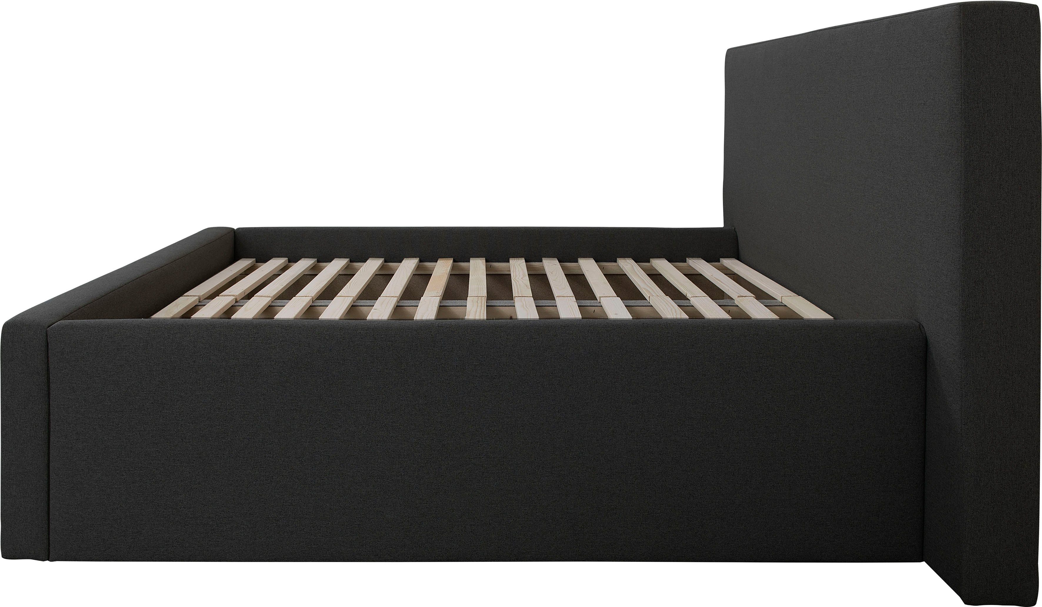 INOSIGN Gestoffeerd bed DALINA rechtlijnig hoofdbord, in 5 breedten, ook in 220 cm lengte