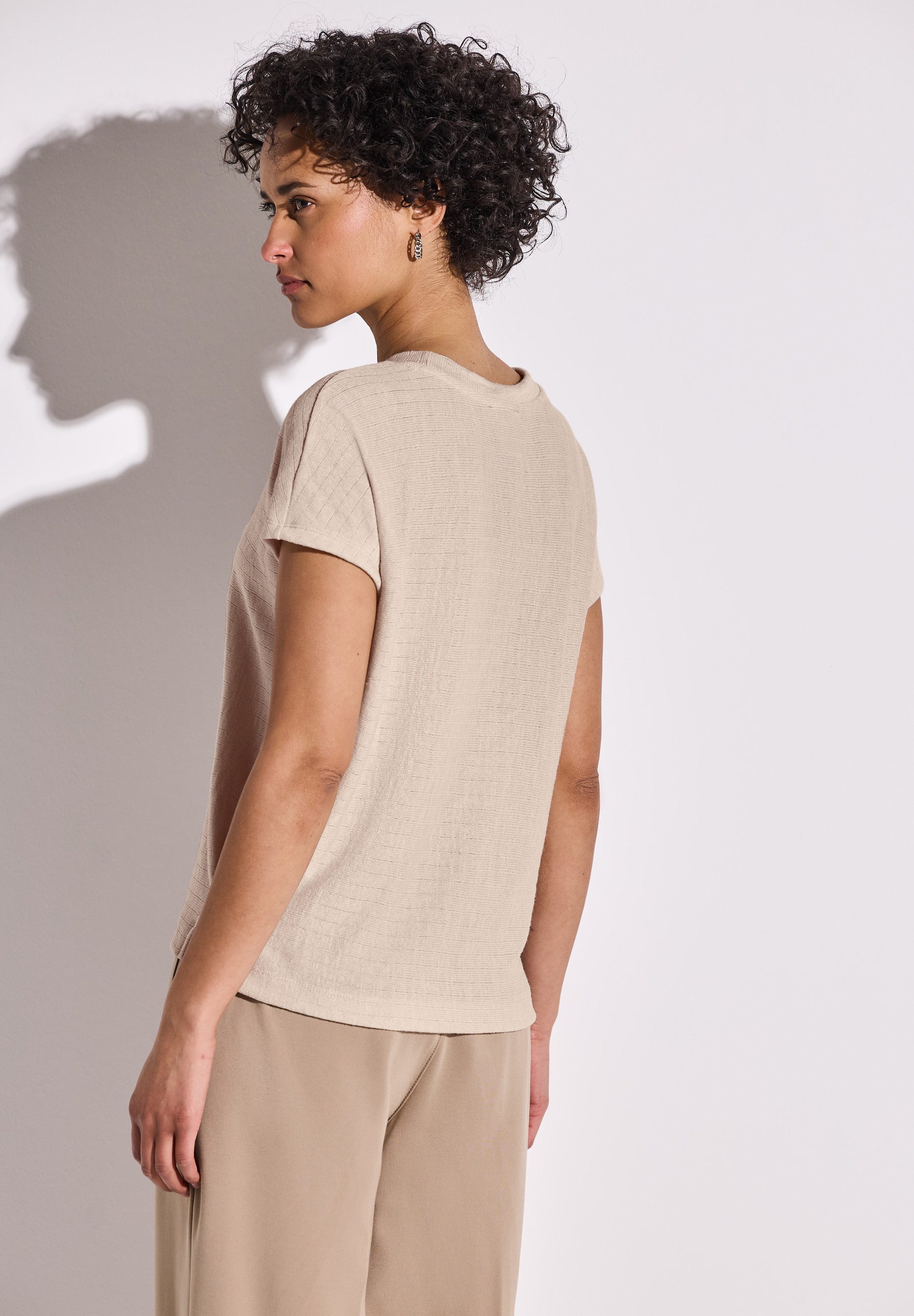 STREET ONE T-shirt met streepstructuur