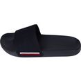 tommy hilfiger badslippers corporate knitted beach sandal blauw