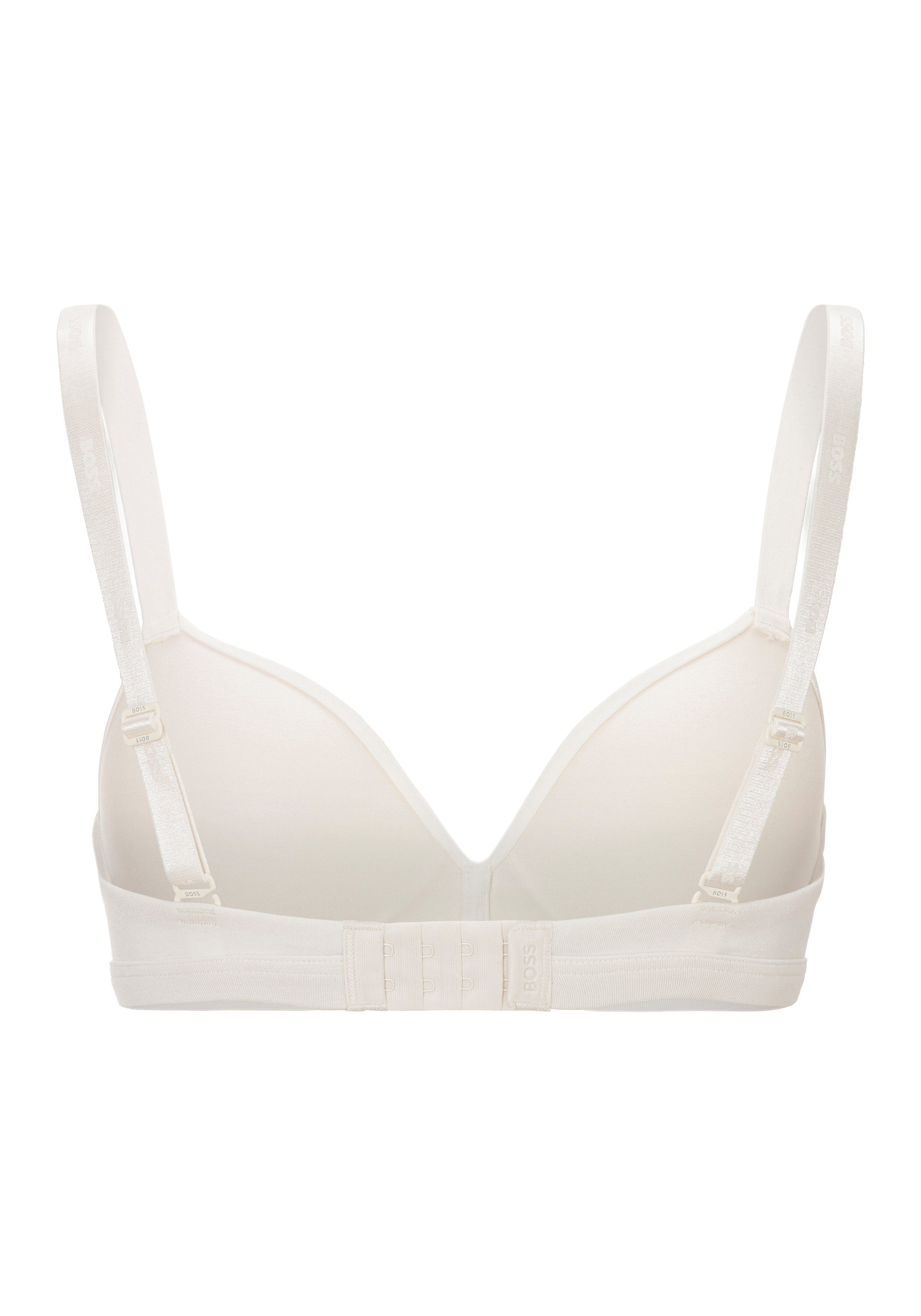 BOSS Triangel-bh TRIANGLE PADDED CI met boss tekst op de schouderbanden