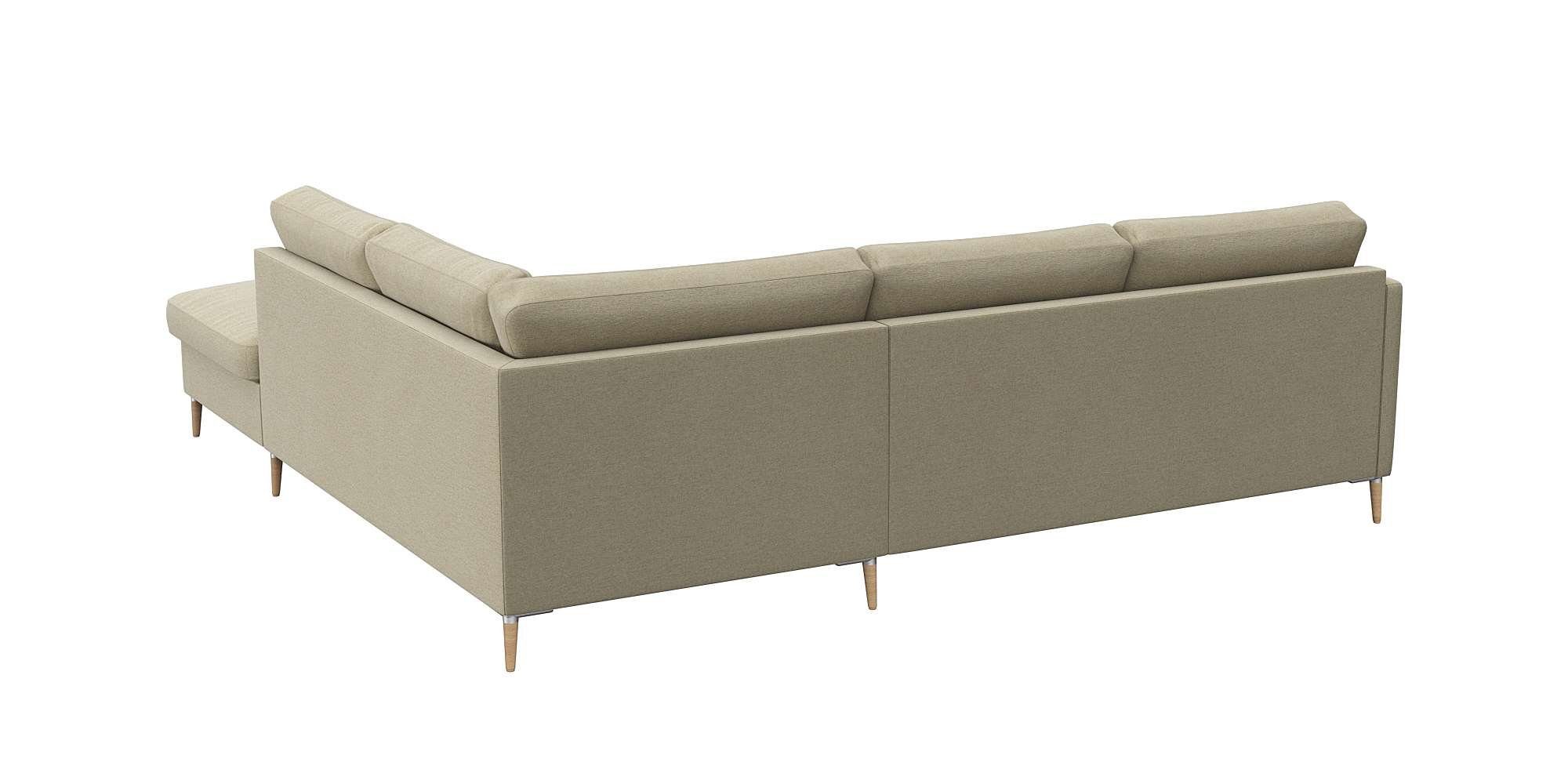FLEXLUX Hoekbank Fiore, L-vorm, super comfortabel door koudschuim in de zitting