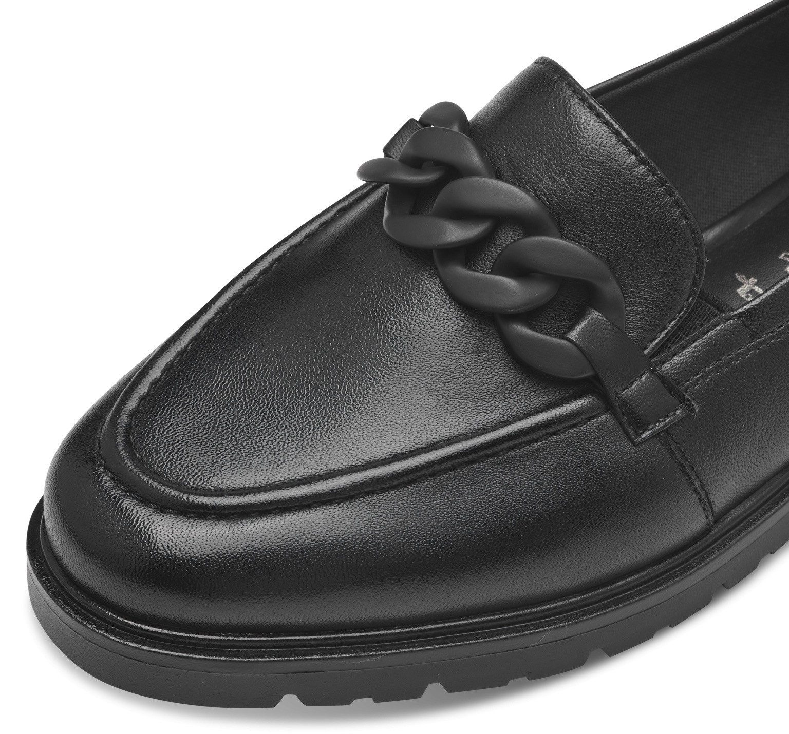 Tamaris Instappers loafer, lage schoen, instapschoen met elegante sierketting