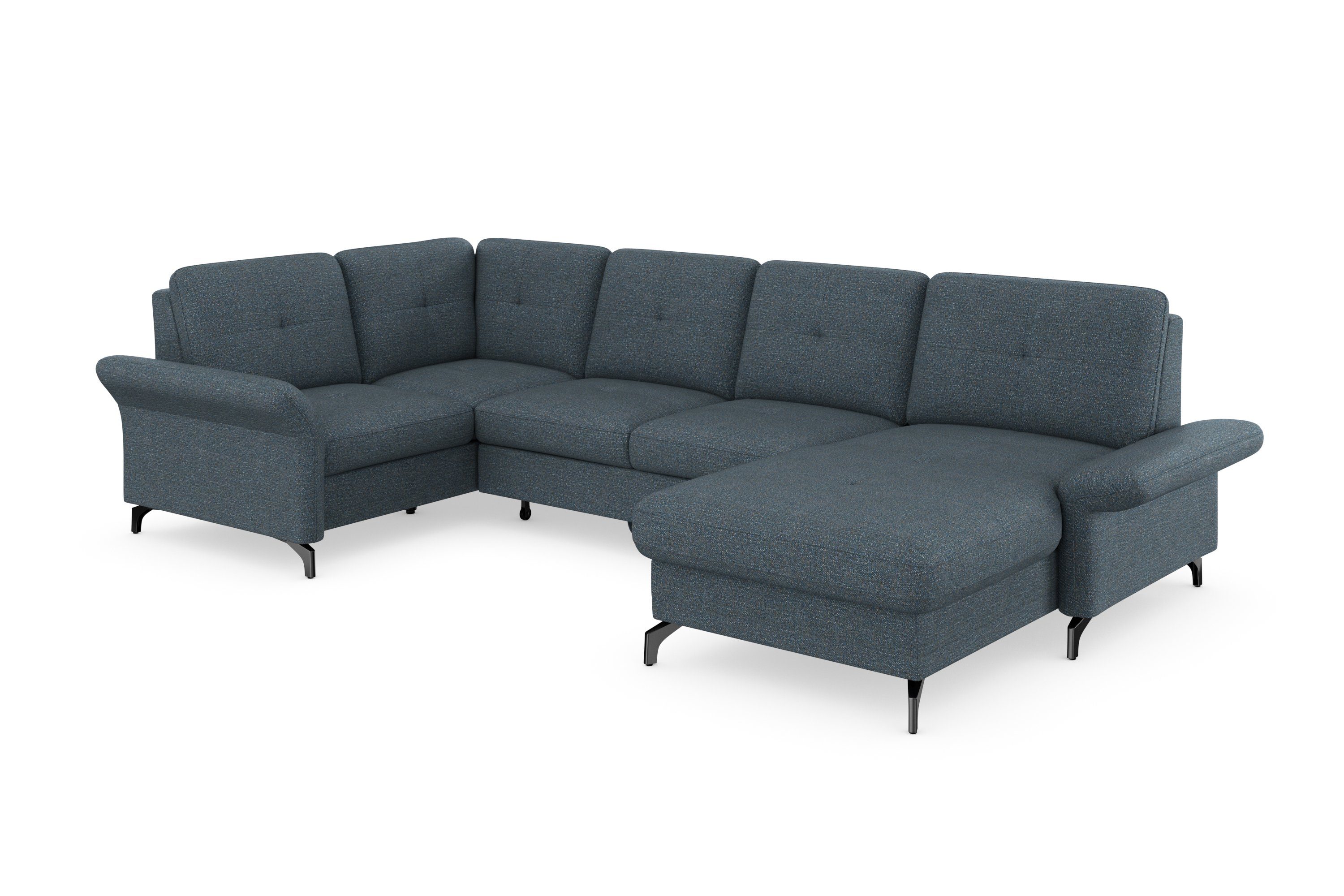 Places of Style Zithoek Calando U-vorm naar keuze met slaapfunctie, bedkist en armleuning