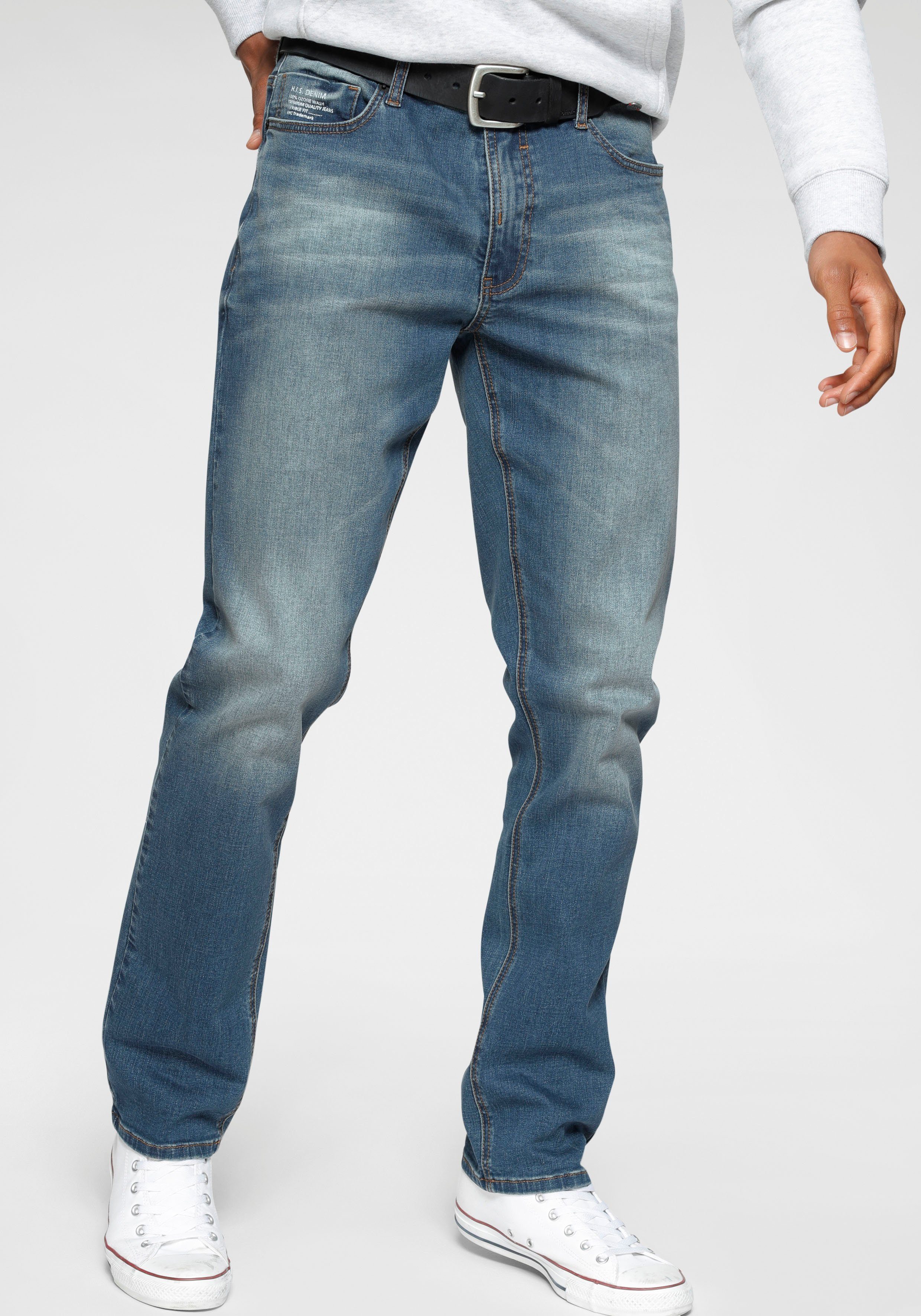 H.I.S Straight jeans DIX Ecologische, waterbesparende productie door ozon wash