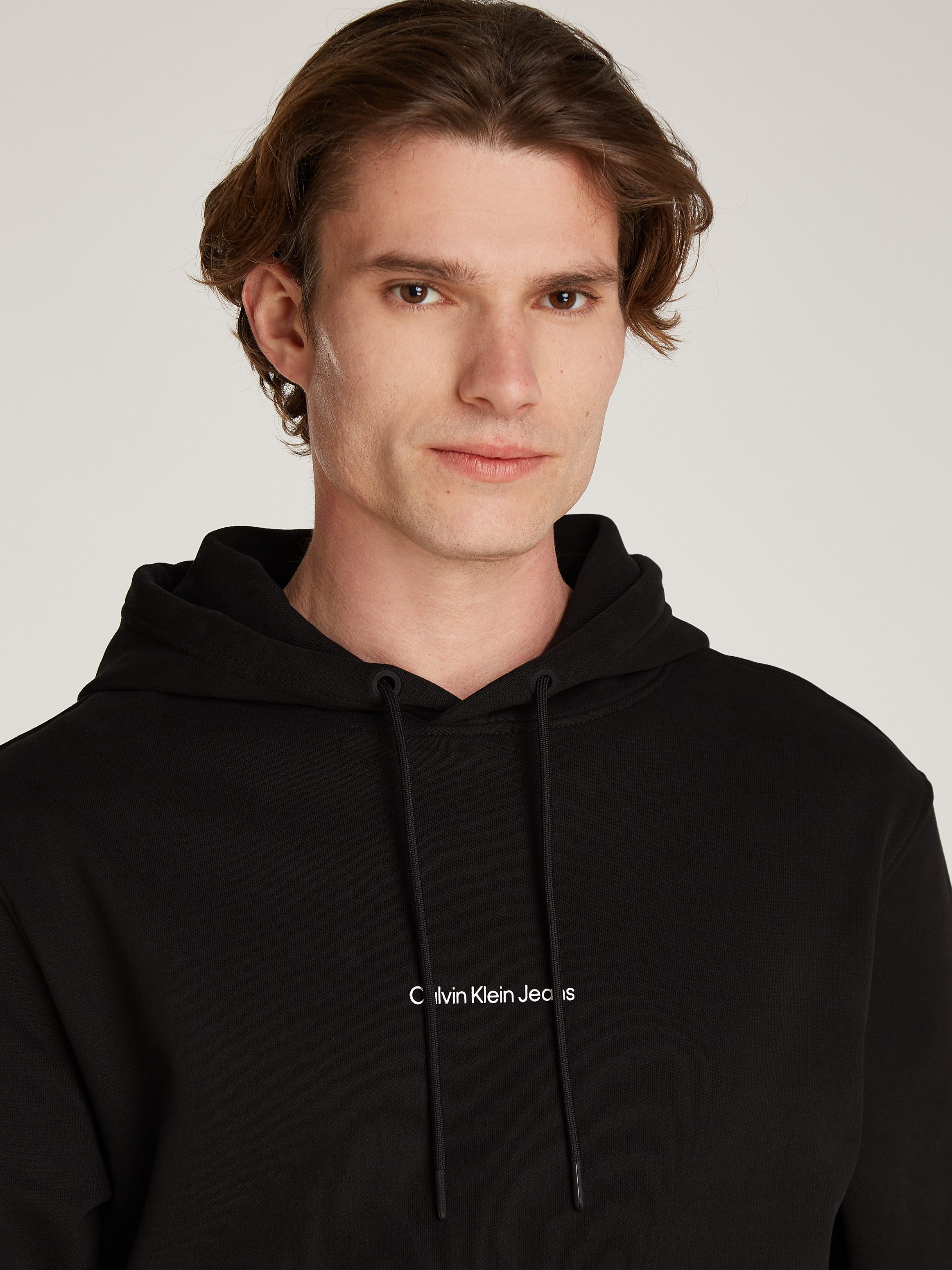 Calvin Klein Hoodie GRID MONOGRAM HOODIE met een logo-opschrift