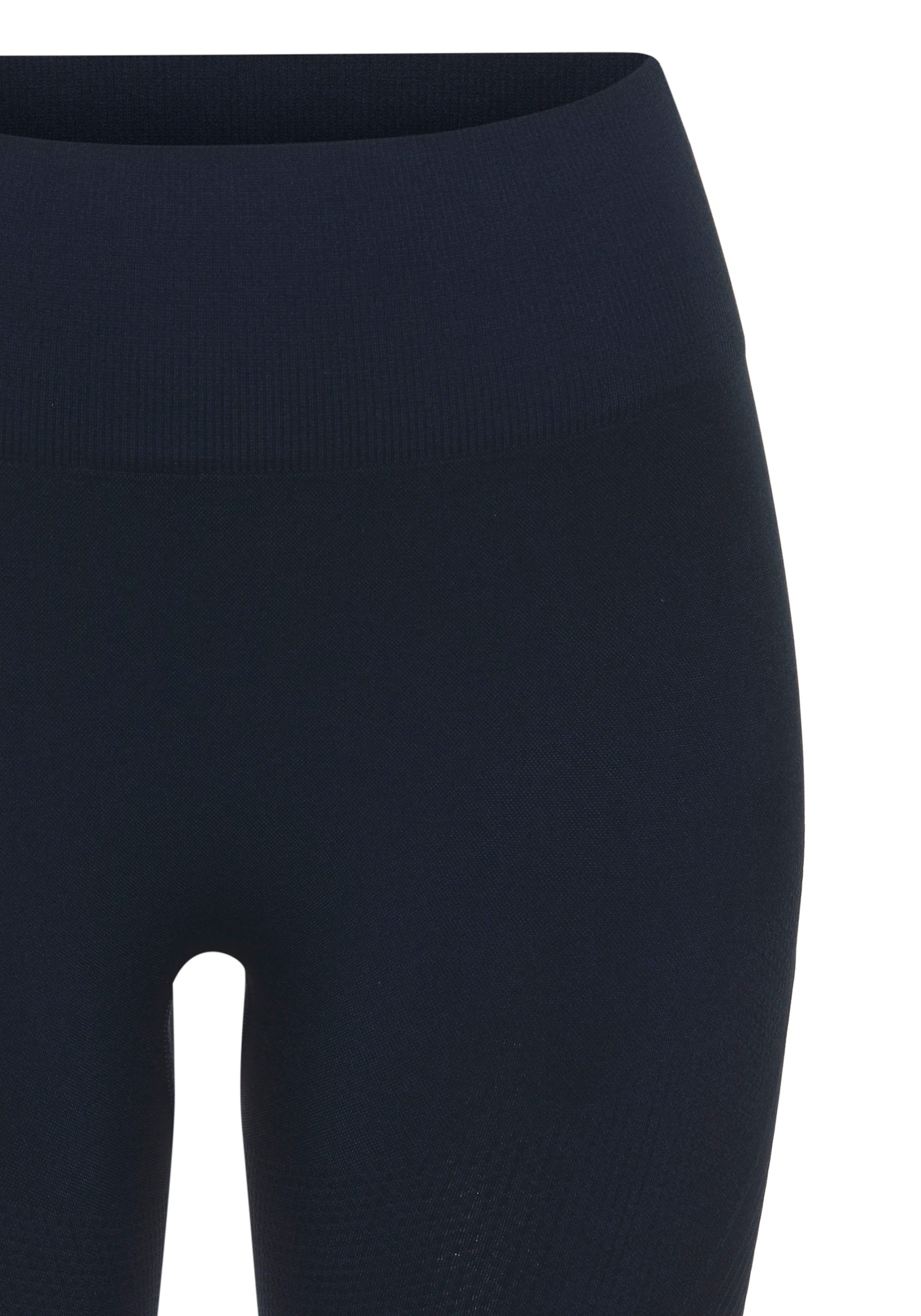 Lascana Naadloze legging Po Push Up met ribstructuur en shaping-effect, sportbroek, sportleggings